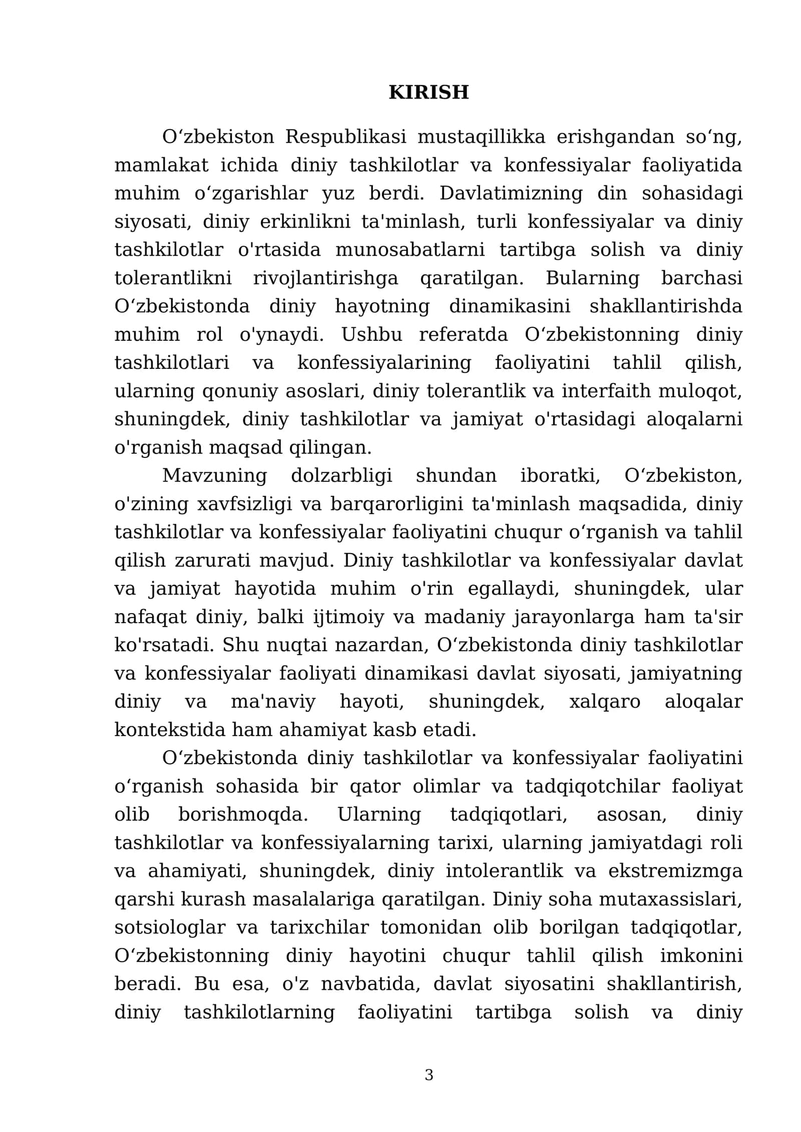 Oʻzbekistonda diniy tashkilotlar va konfessiyalar faoliyati dinamikasi 3