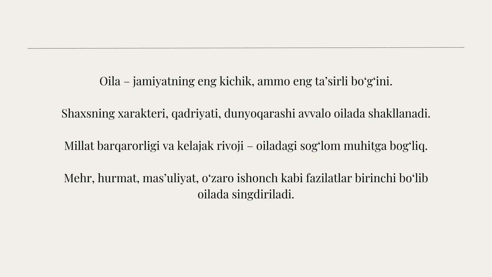 Oila tarbiyasi asoslari. 3