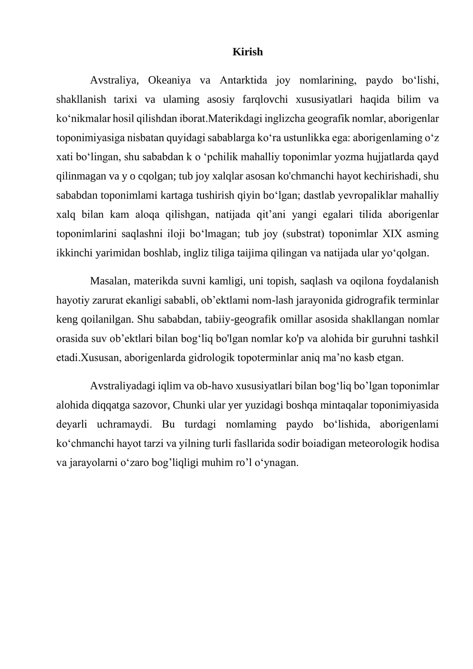 Avstraliya, Okeaniya va Antarktida toponimiyasi (2) 3