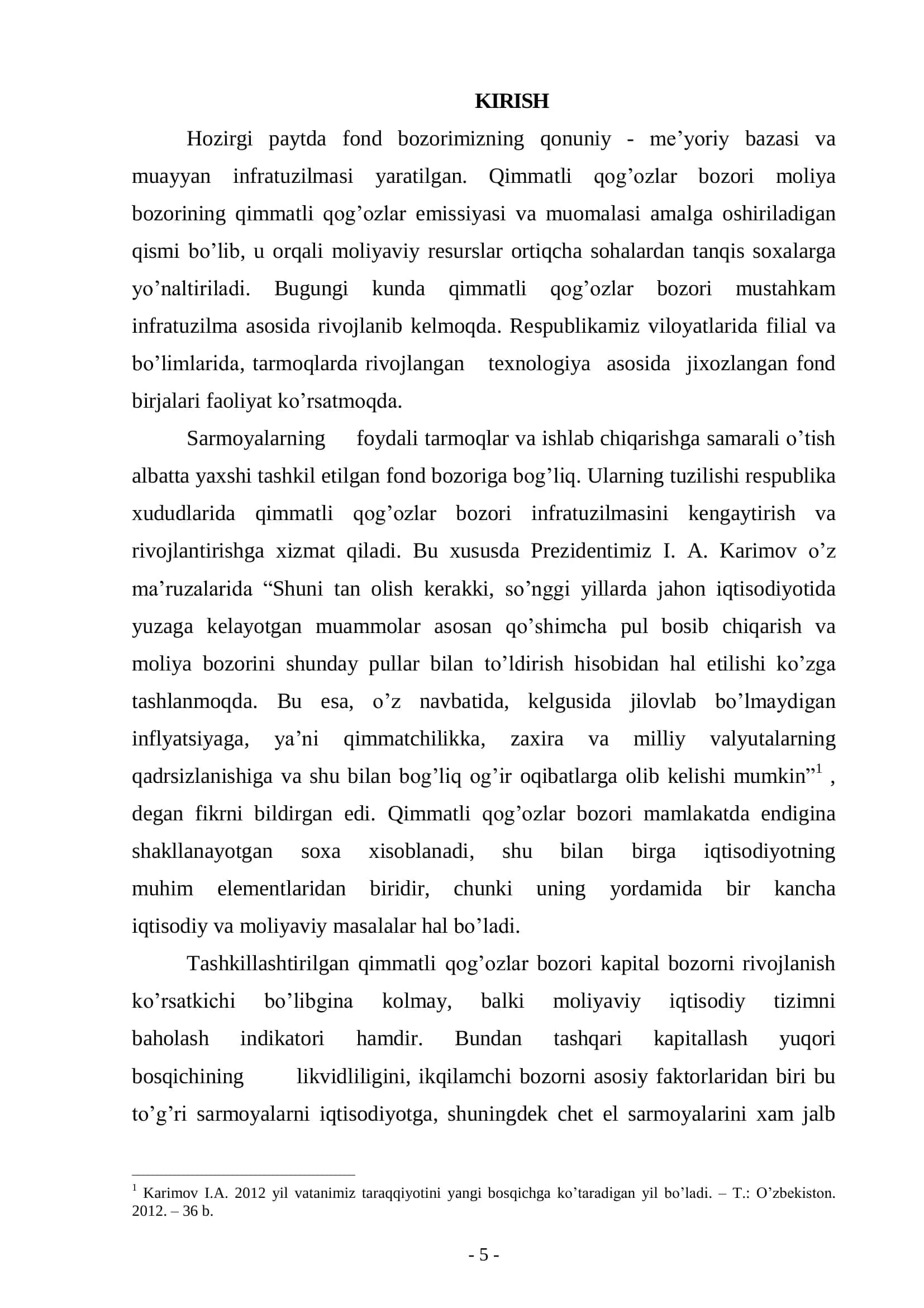 Iqtisodiyotni modernizatsiyalash sharoitida fond bozorini rivojlantirish istiqbollari 3