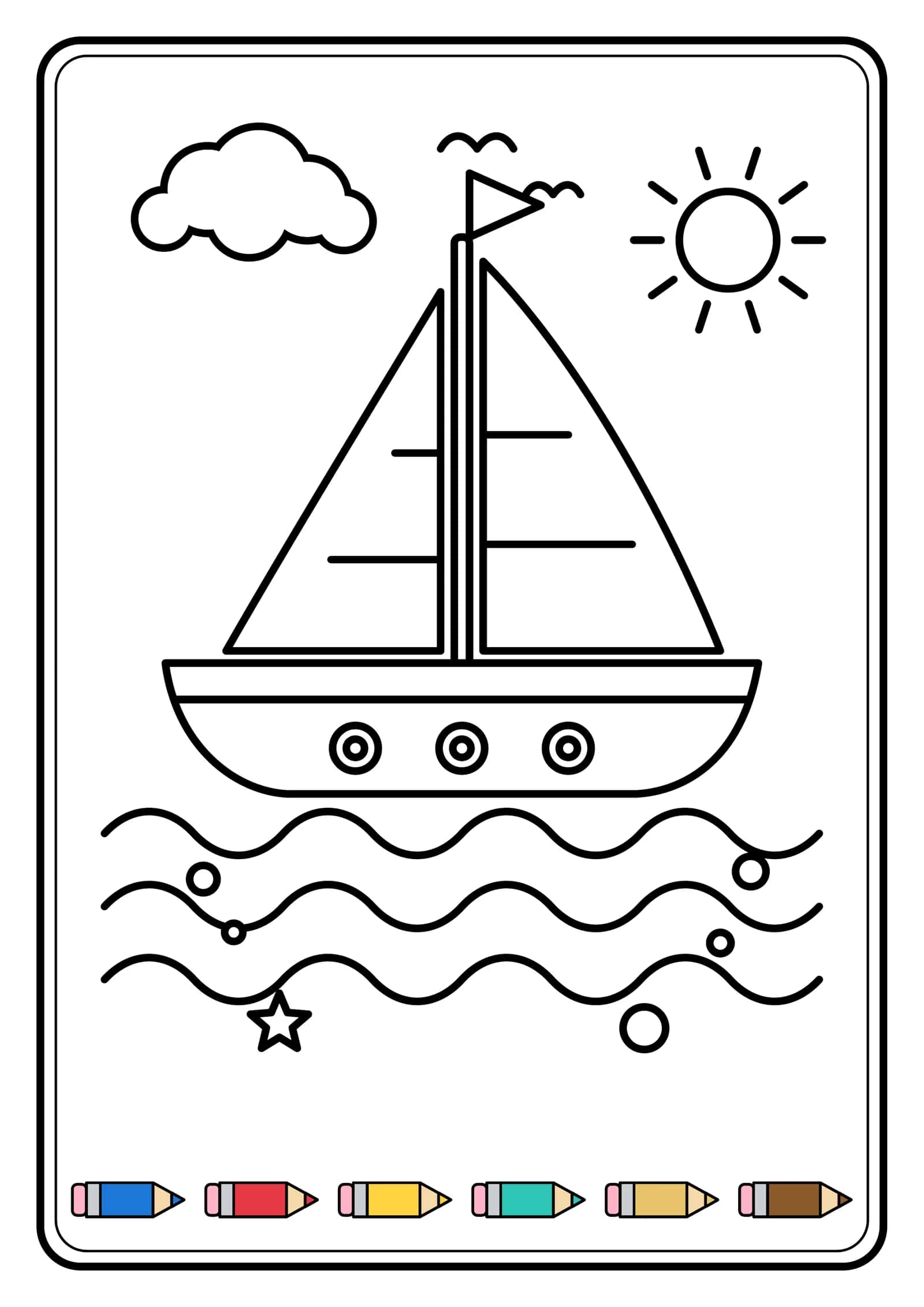 Bolalar uchun bo'yashga qiziqarli rasmlar (раскраски) 3