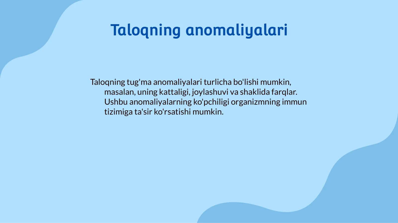 Taloqning Tug'ma Anomaliyalari 3