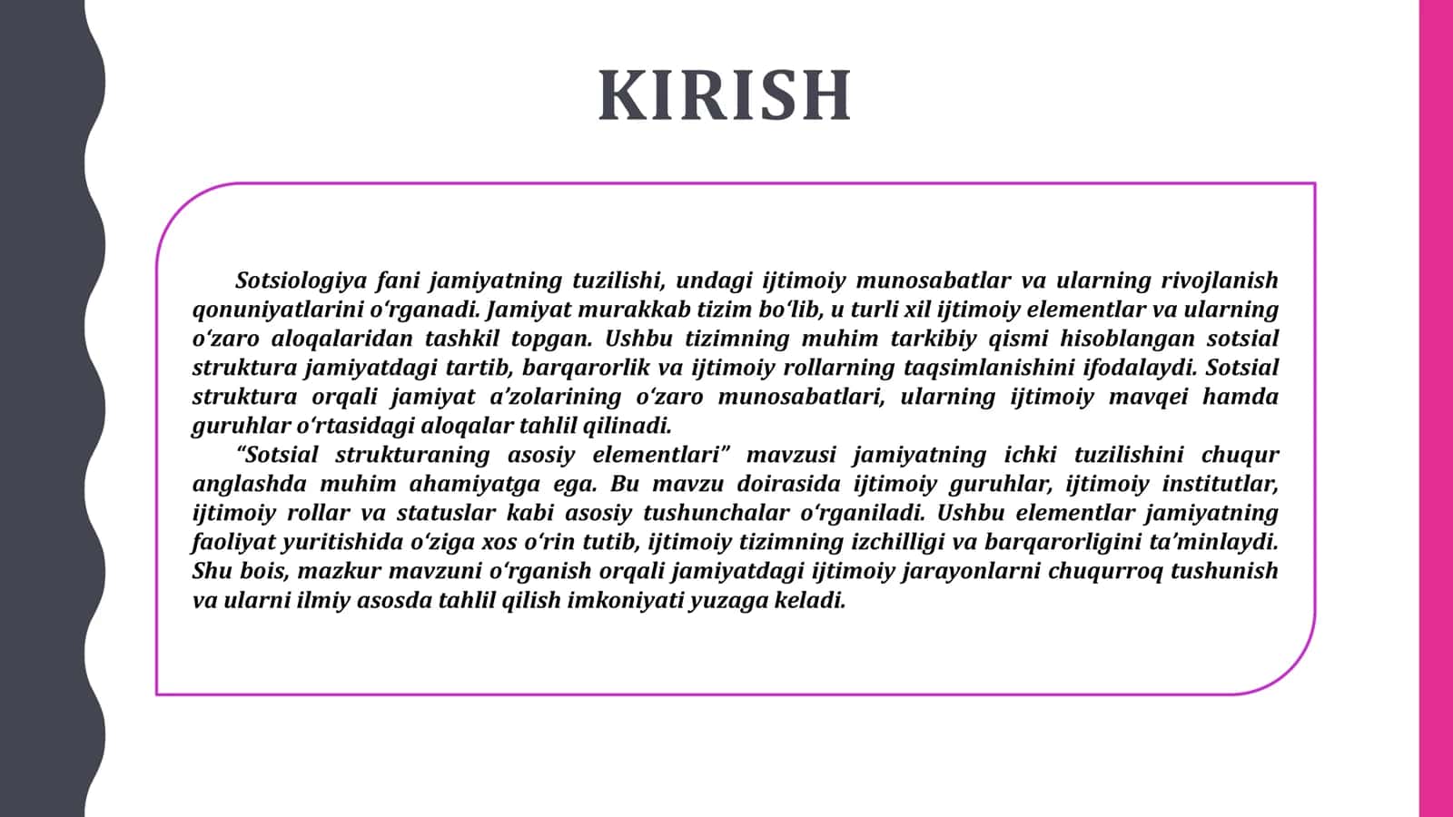 Sotsial strukturaning asosiy elementlari 3