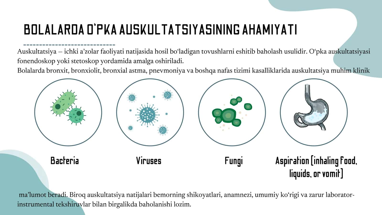 BOLALARDA OʻPKA AUSKULTATSIYASI 3