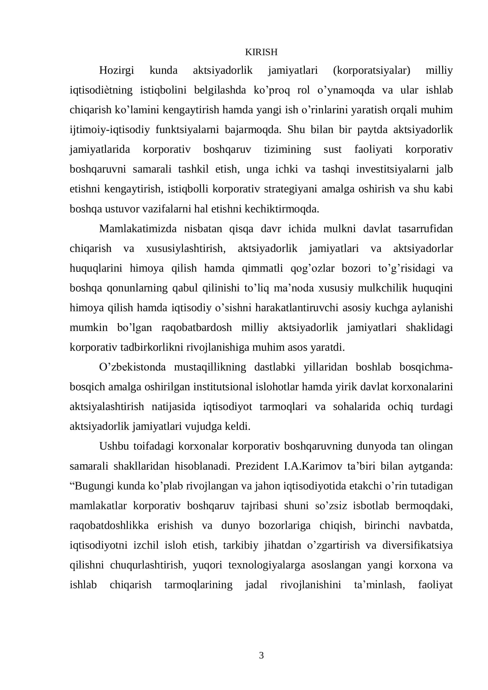 Korporativ boshqaruv mexanizmidagi zamonaviy muammolar va ularni bartaraf etishning xorijiy tajribalari 3