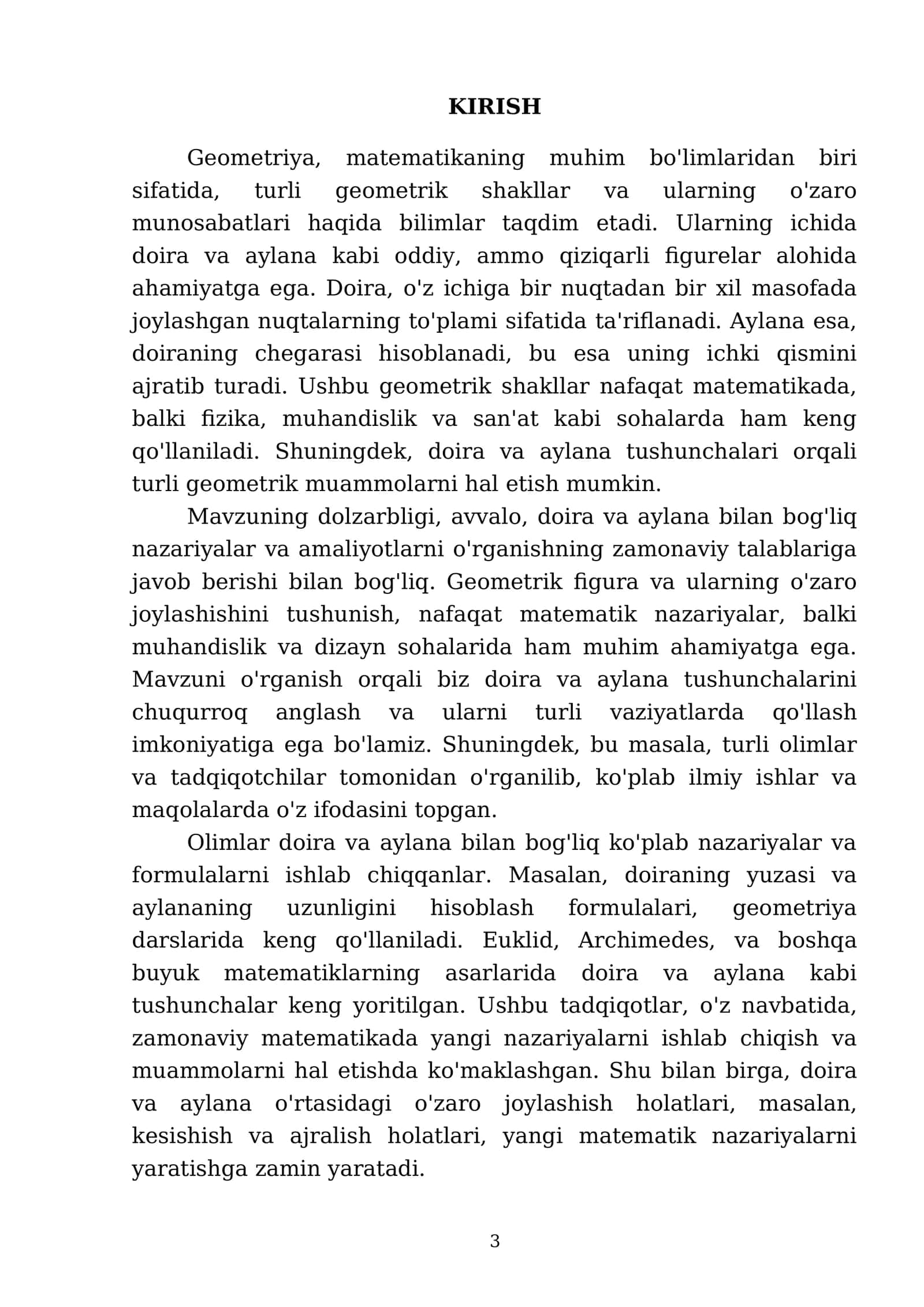Doira va aylana, aylanalarning o'zaro joylashishi, sirkul bn ishlash 3