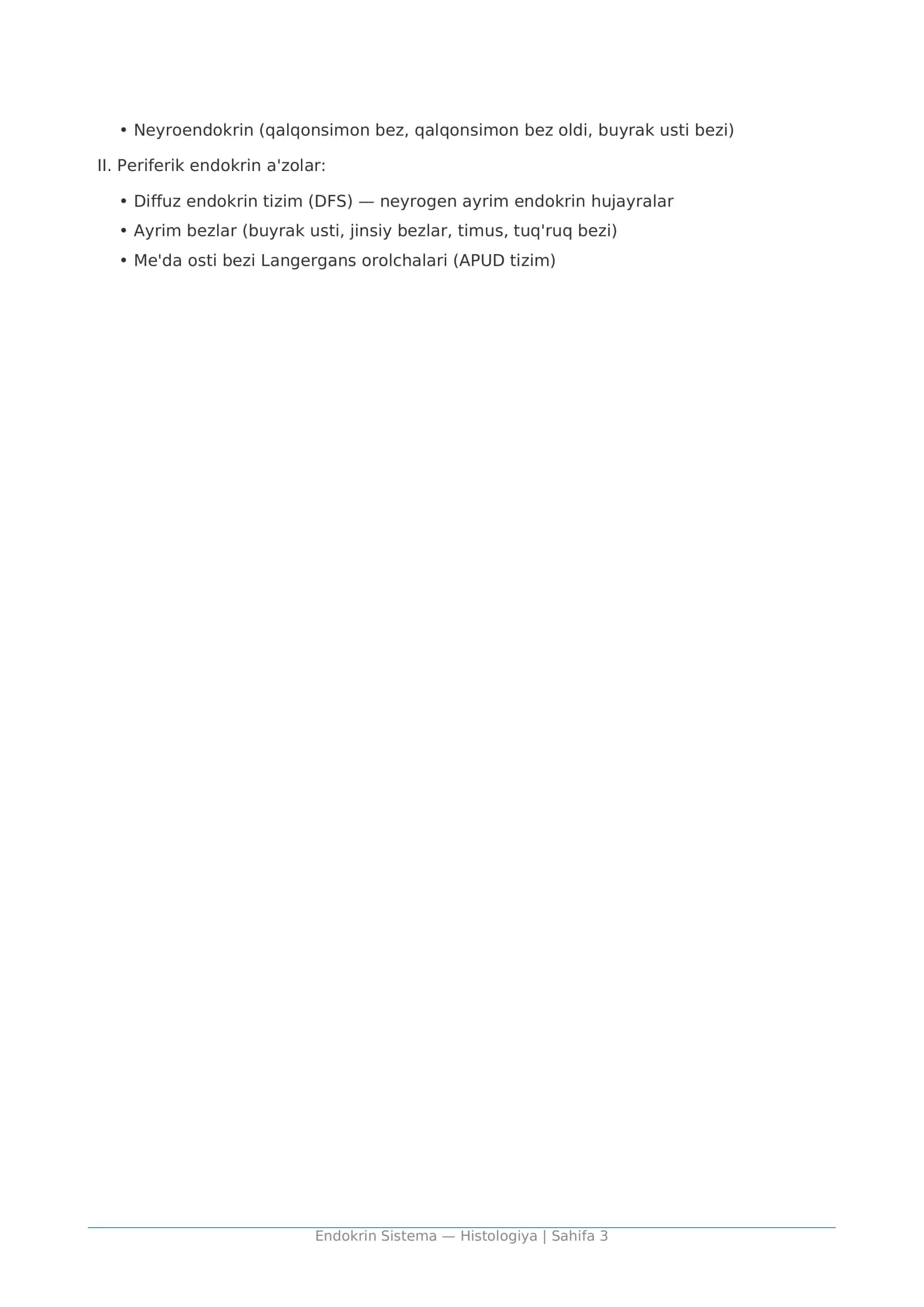Endokrin Sistema — Histologiya 3