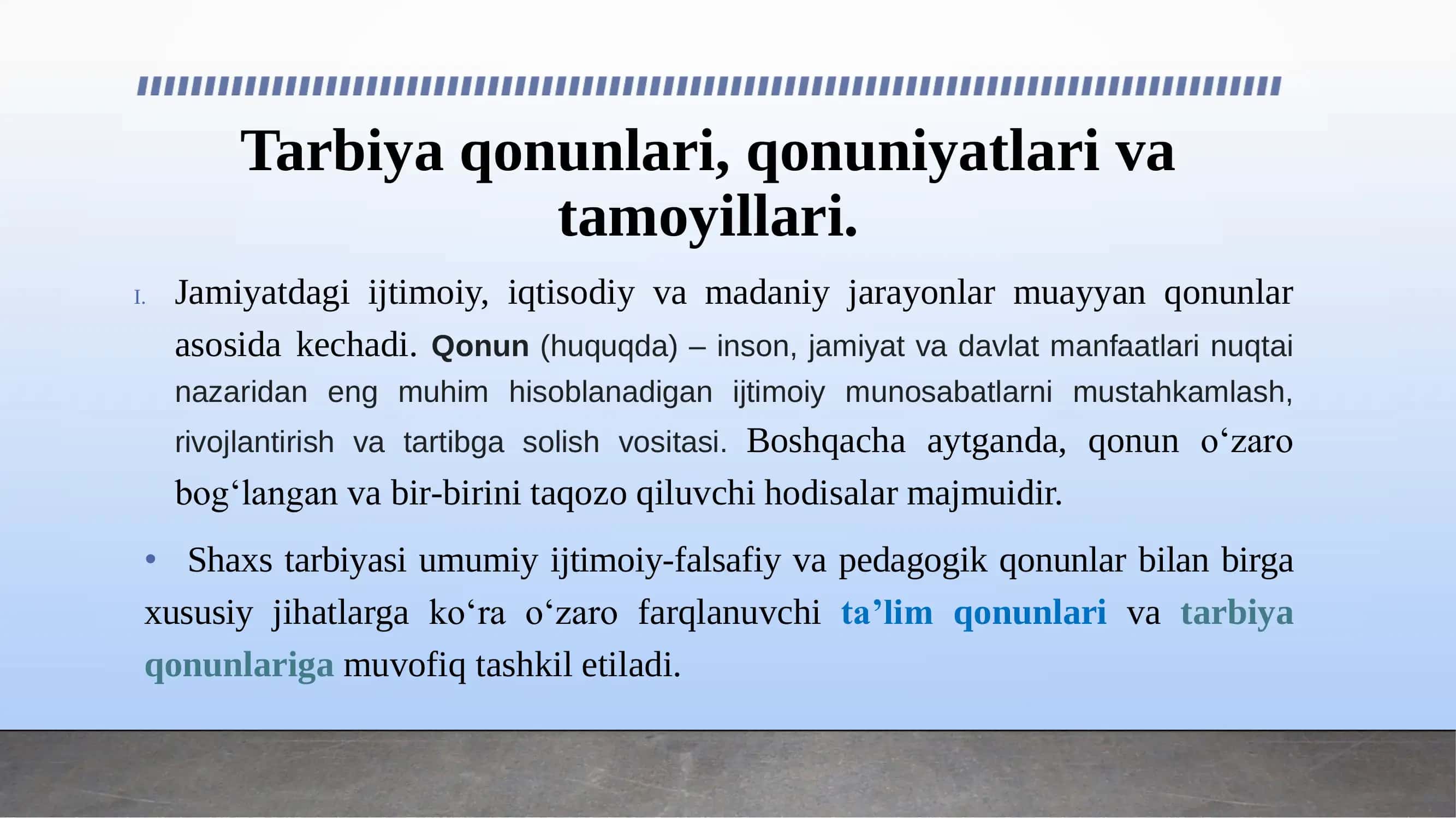 O‘QITUVCHINING TARBIYA TEXNOLOGIYALARI ASOSIDA FAOLIYAT OLIB BORISHI 3