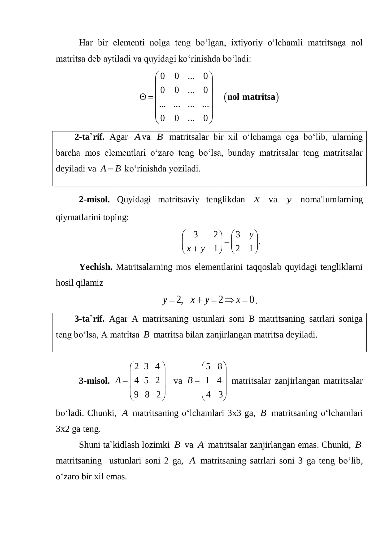 Matritsalar 3