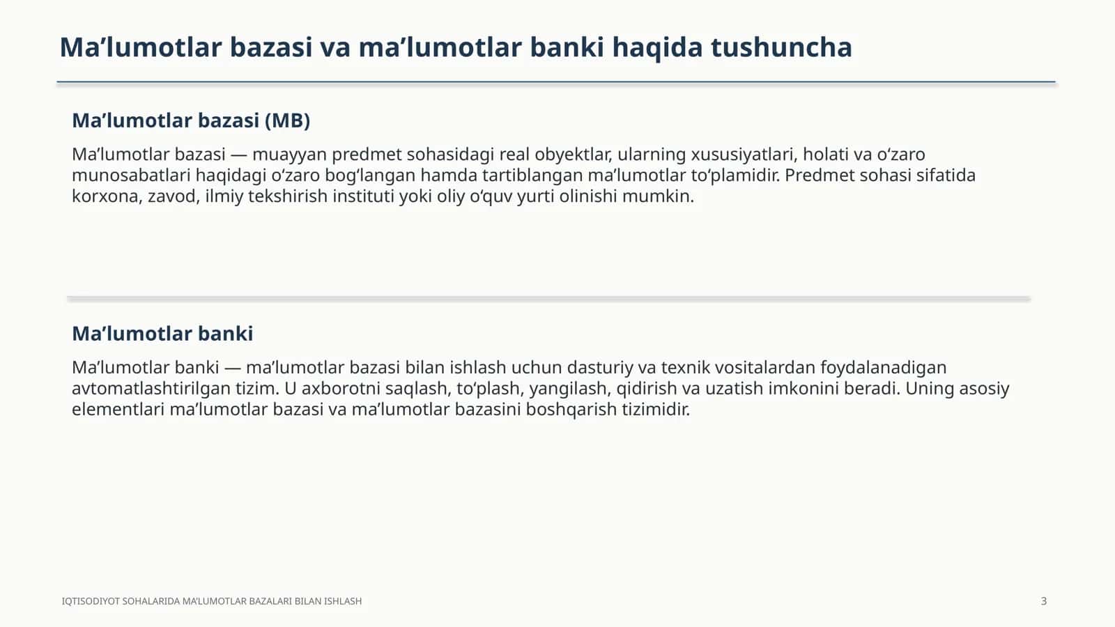 malumotlar bazalari 3