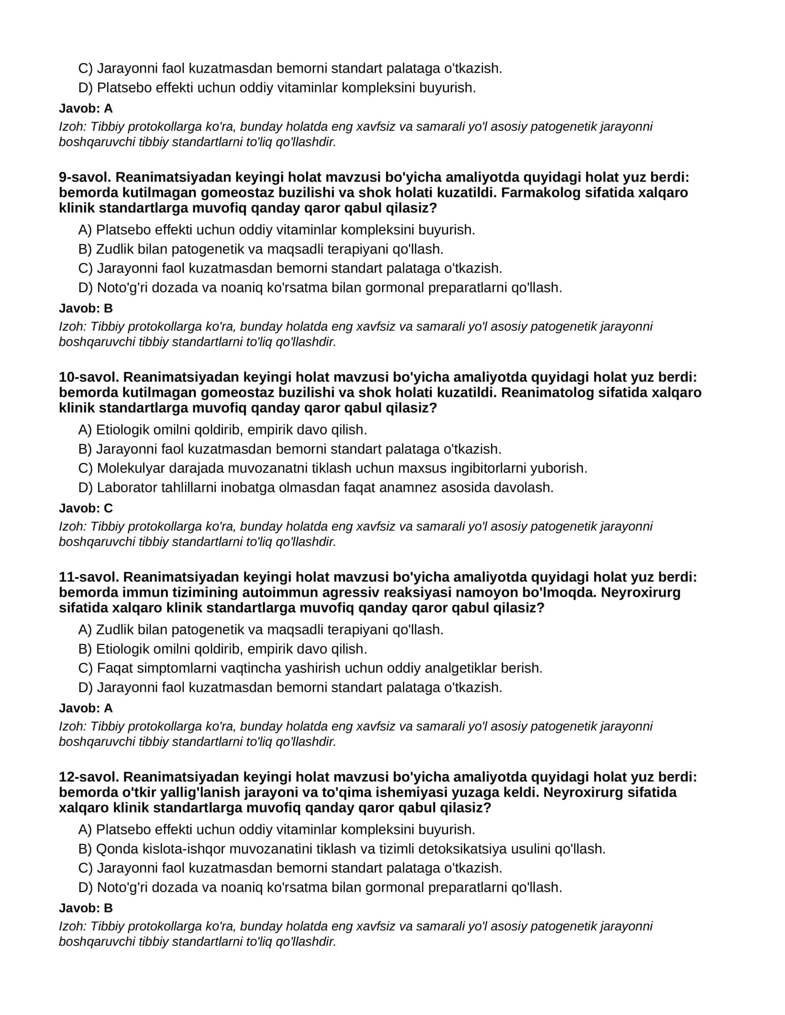 Reanimatsiyadan keyingi holat - 2-QISM 3