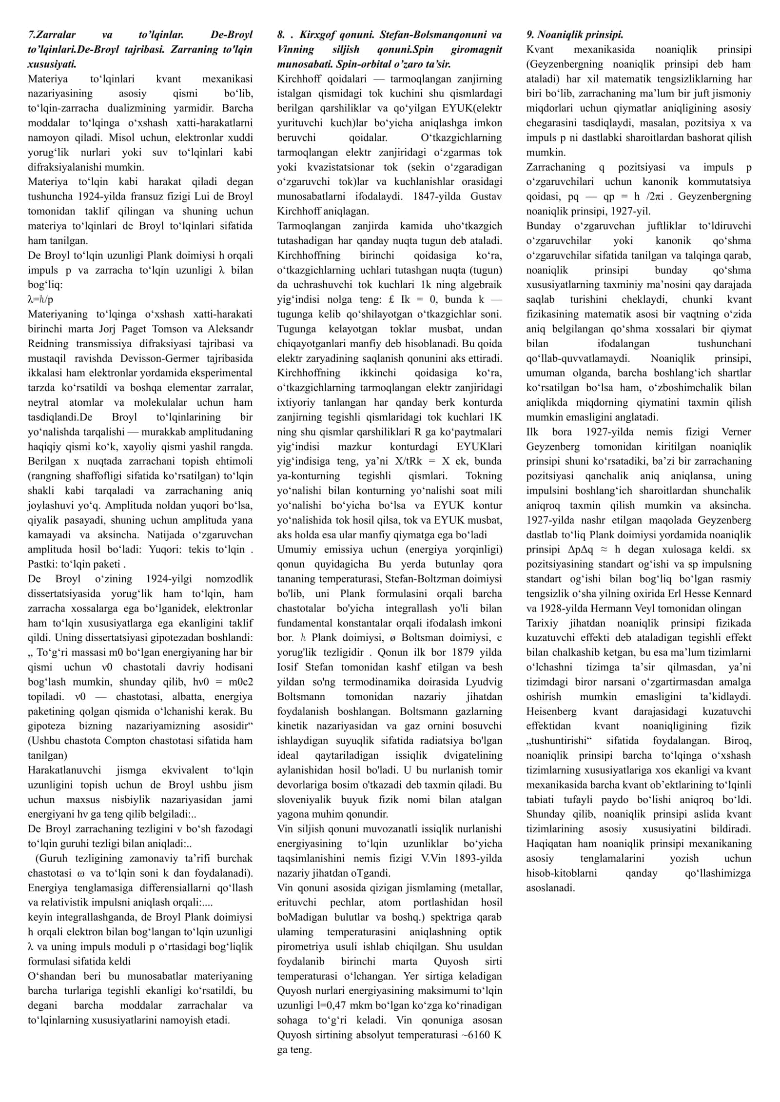 Atom fizikasi 3