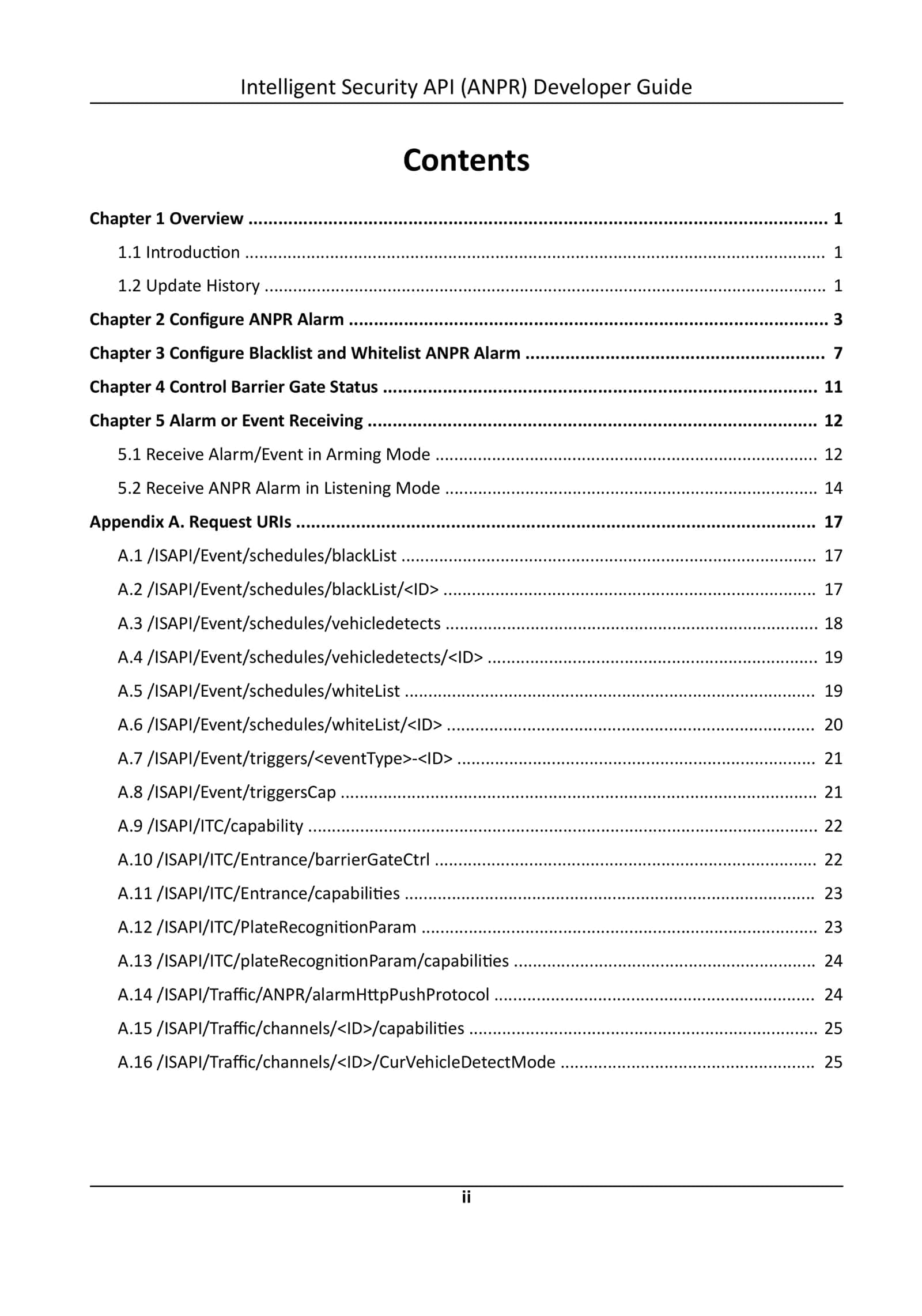 Intelligent Security API (ANPR) Developer Guide 3