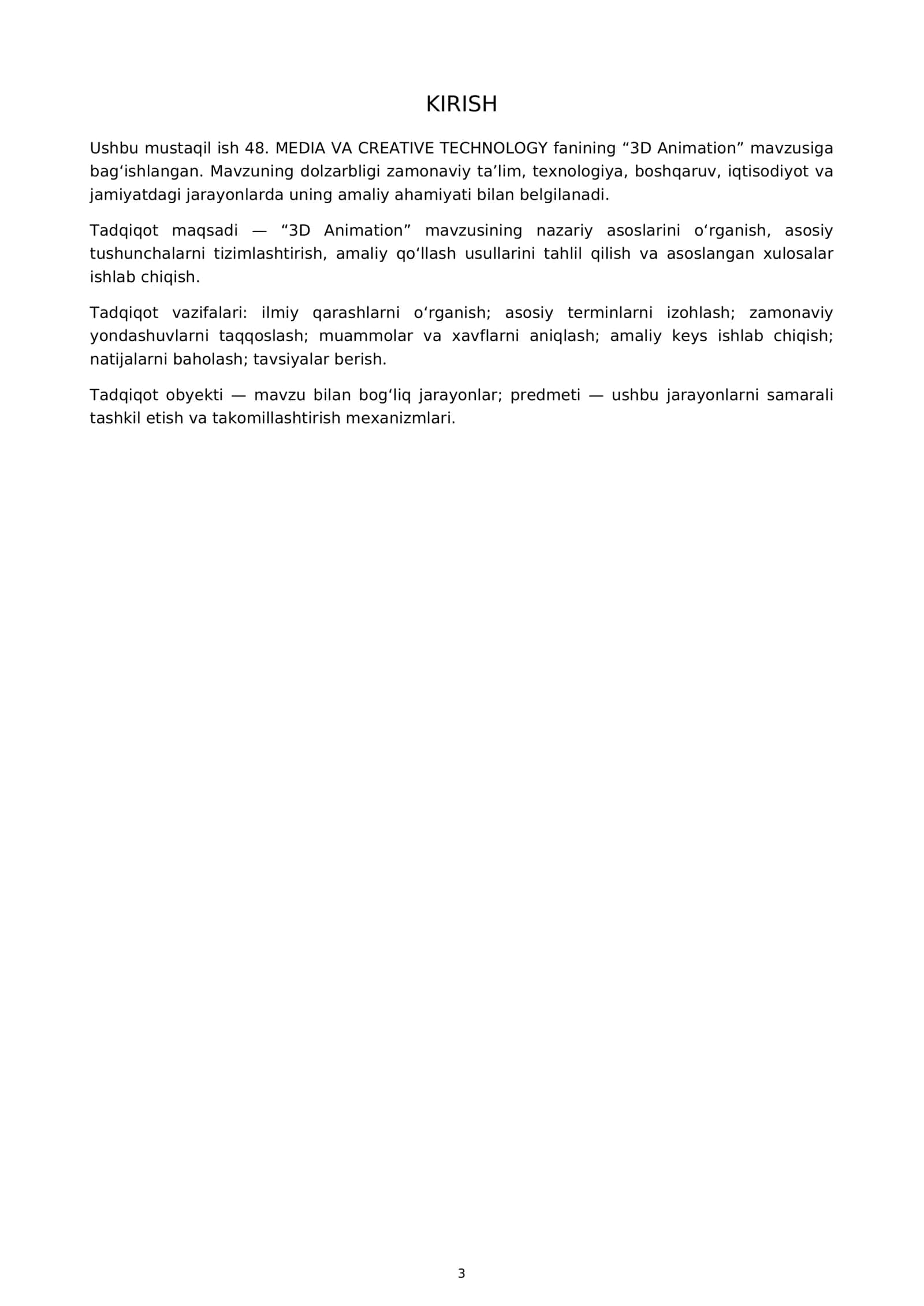 3D Animation 3