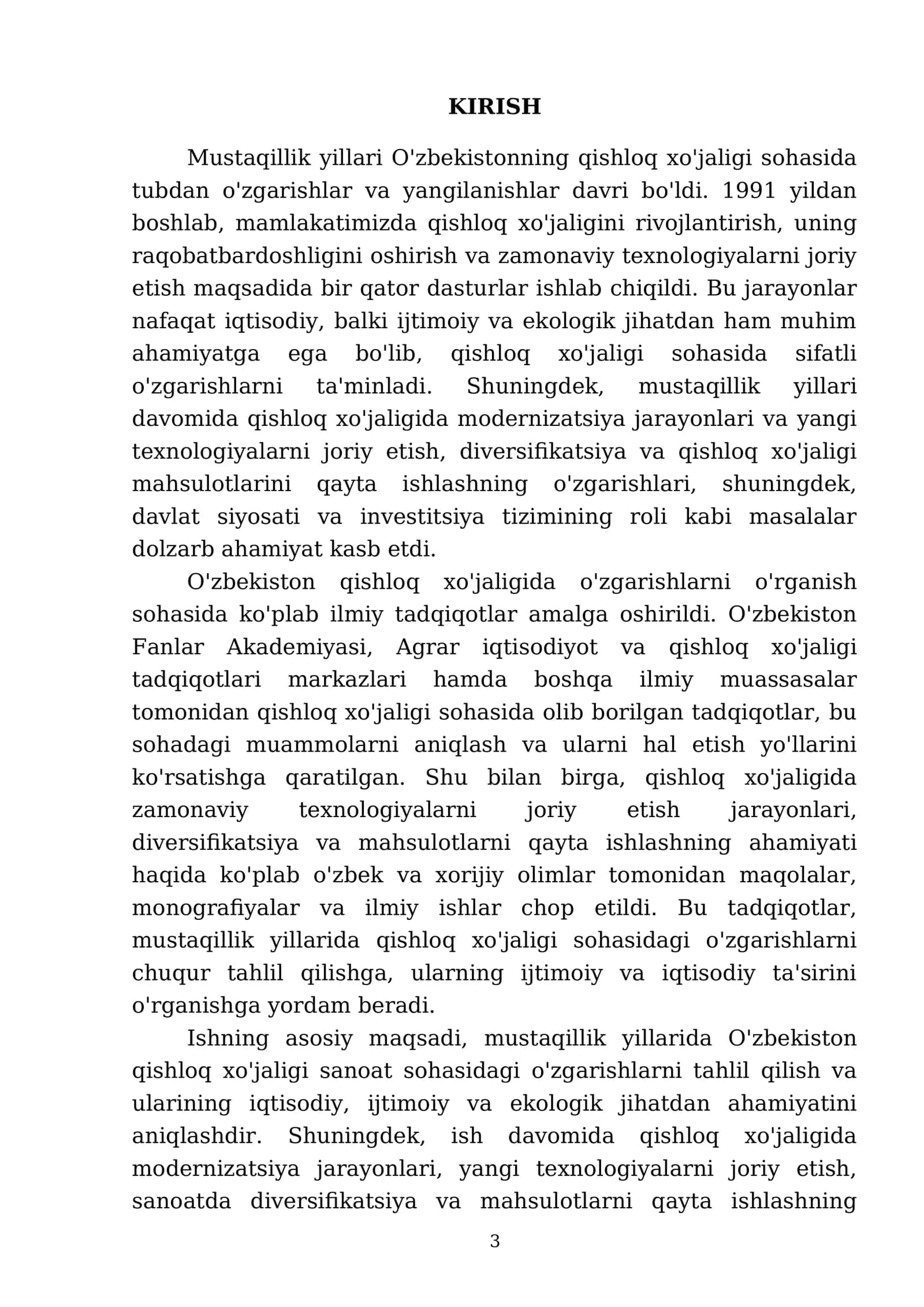 Mustaqillik yillarida qishloq xo'jaligi sanoat sohasidagi o'zgarishlar 3