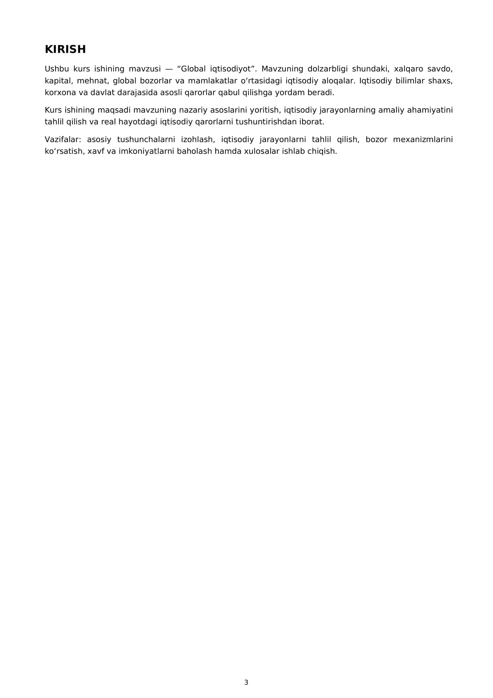 Global Iqtisodiyot 3
