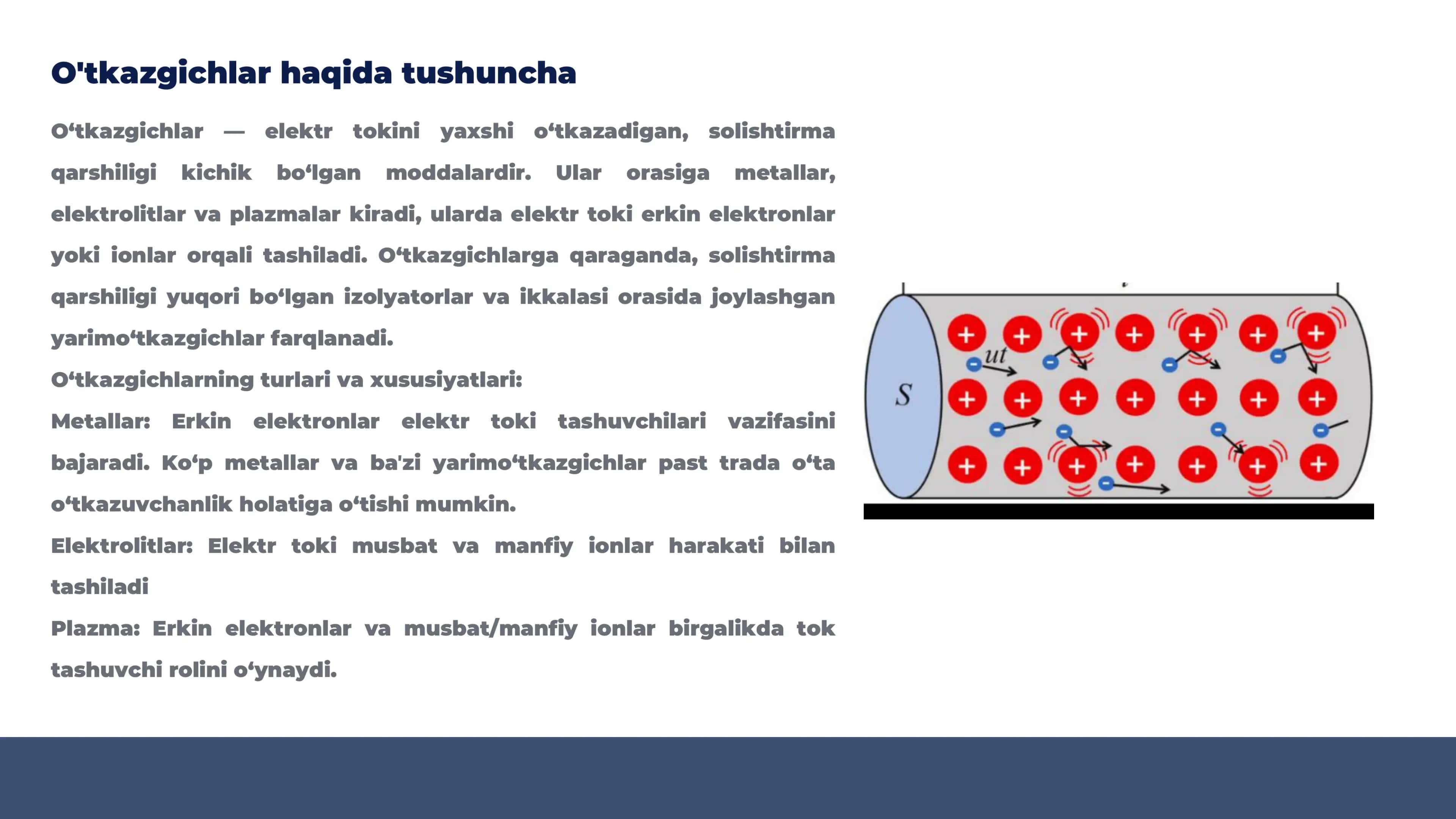 O'tkazgichlar,dielektriklar va yarim o'tkazgichlar.Yarim o'tkazgichlar kontakt hodisalar 3