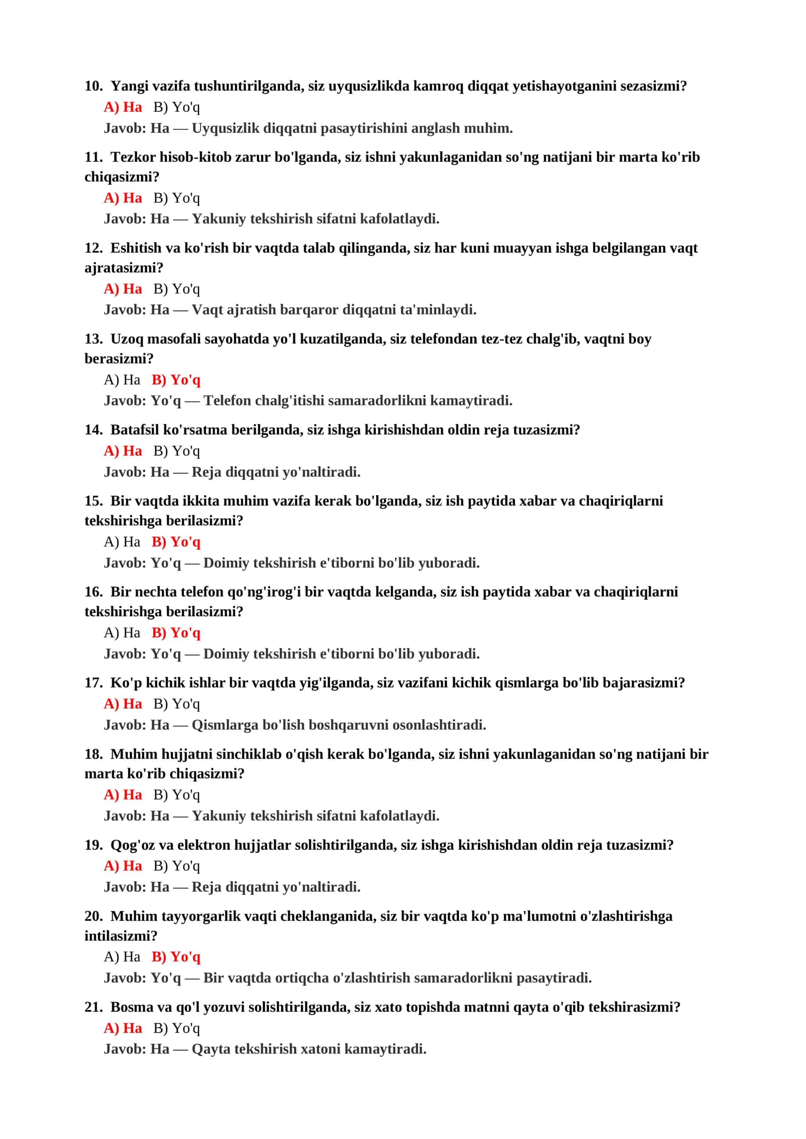 PSIXOLOGIYA FANIDAN MALAKA TESTI 3