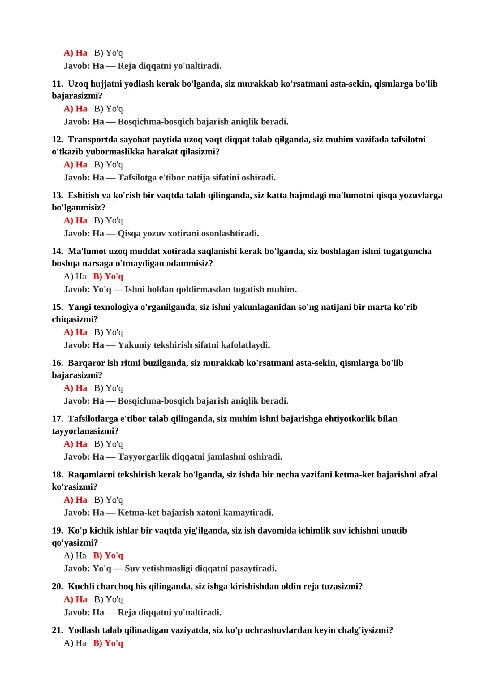 PSIXOLOGIYA FANIDAN SERTIFIKAT IMTIHONI TESTLARI 3