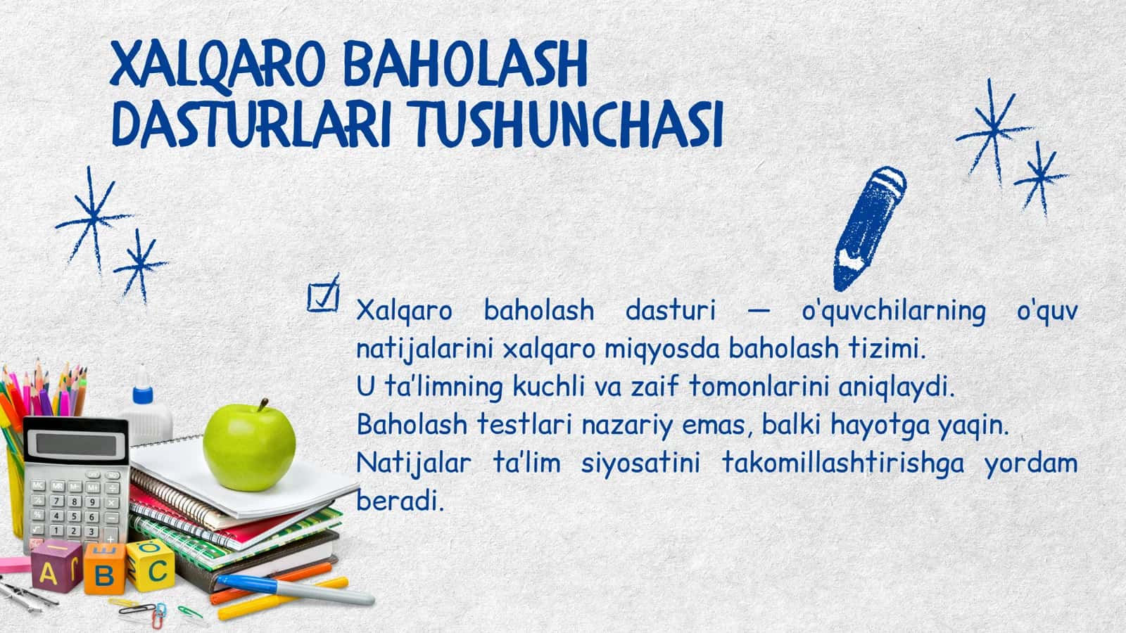 Xalqaro baholash dasturlari 3