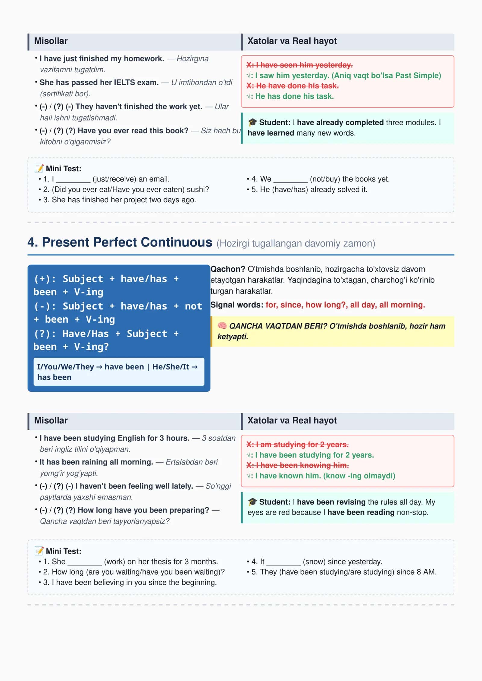 ENGLISH TENSES (Compact Guide) 3