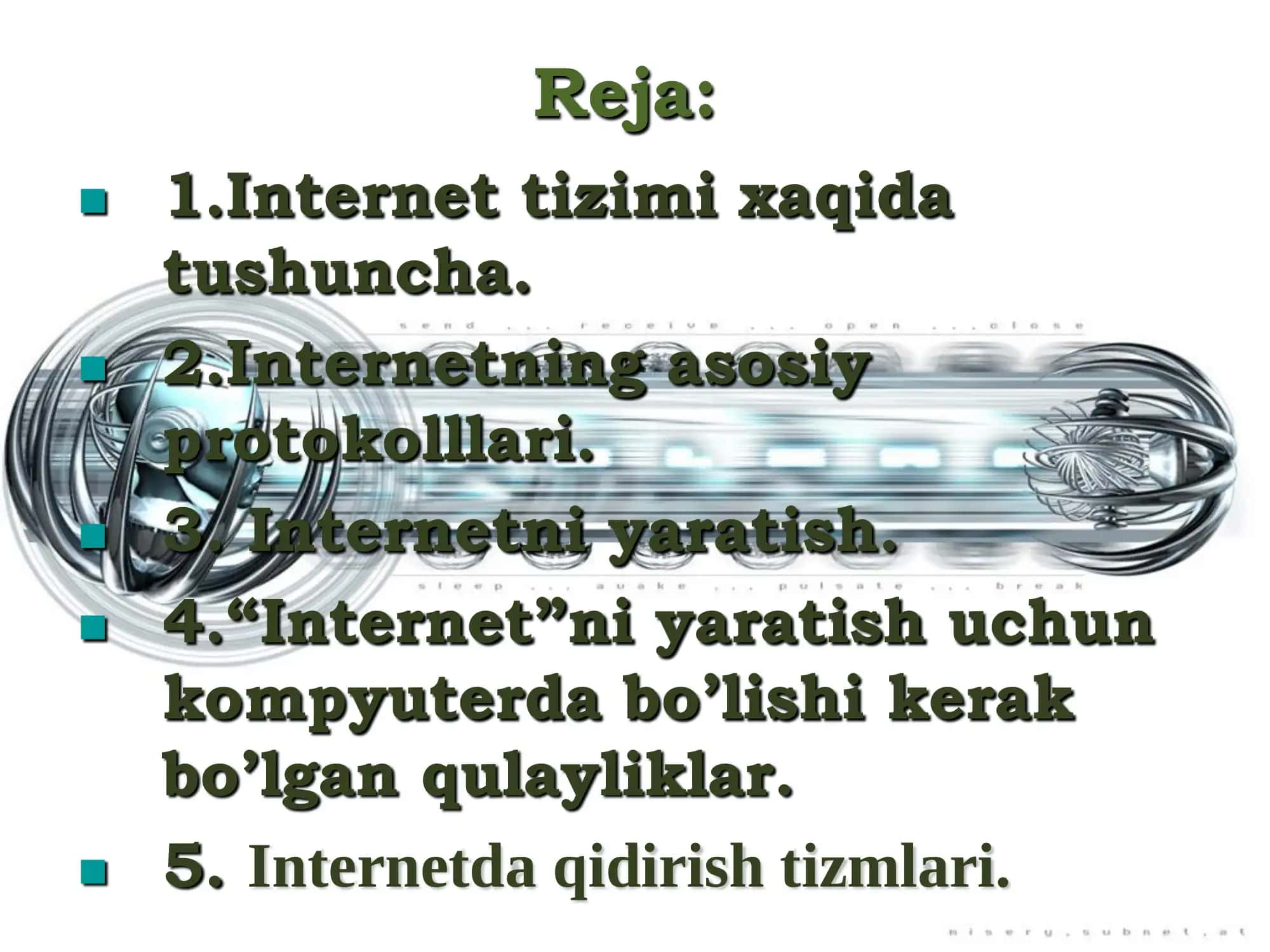 Internet tizimi va uning resurslari 3