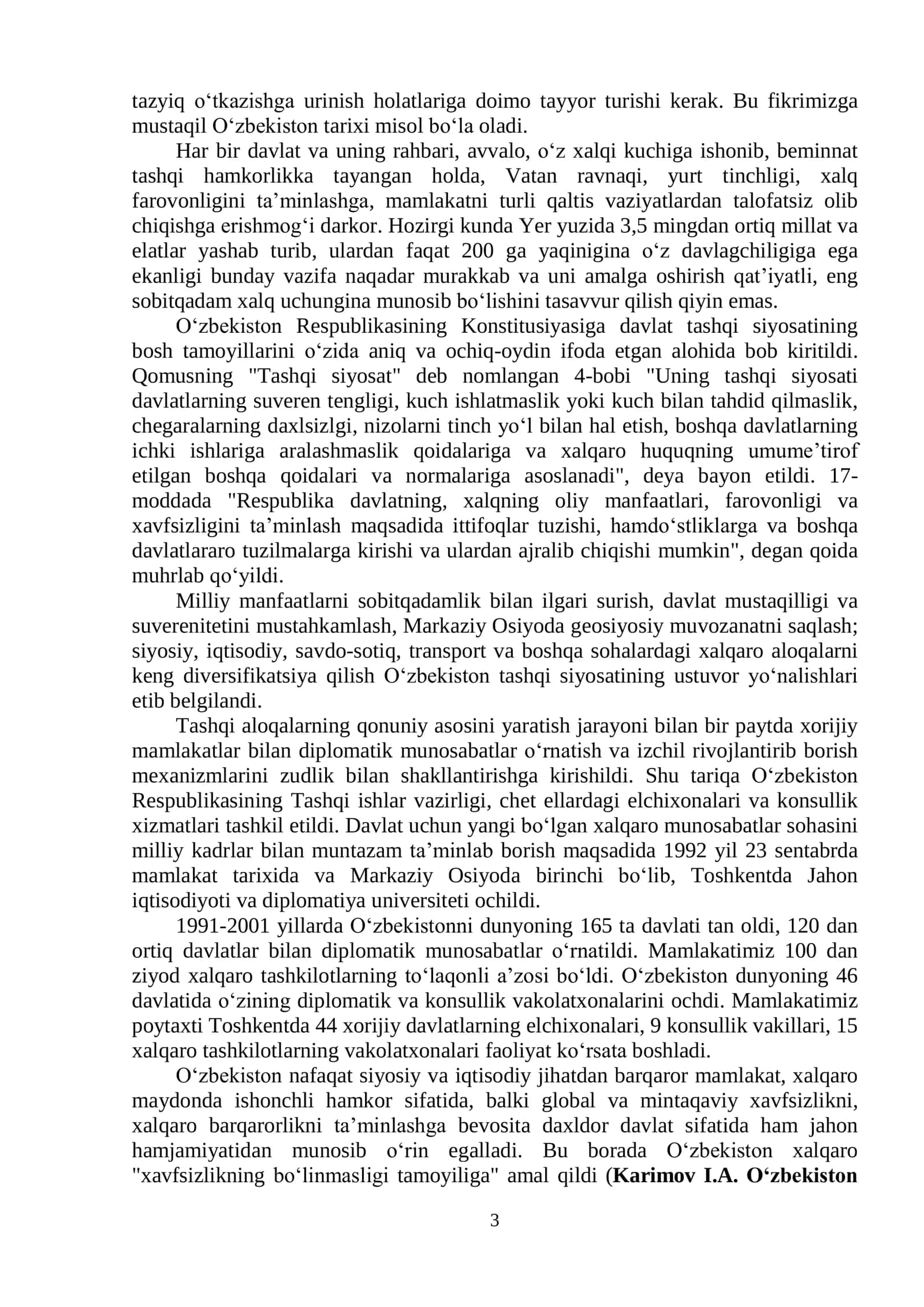 O„ZBEKISTON RESPUBLIKASINI RIVOJLANTIRISH STRATEGIYASI 3