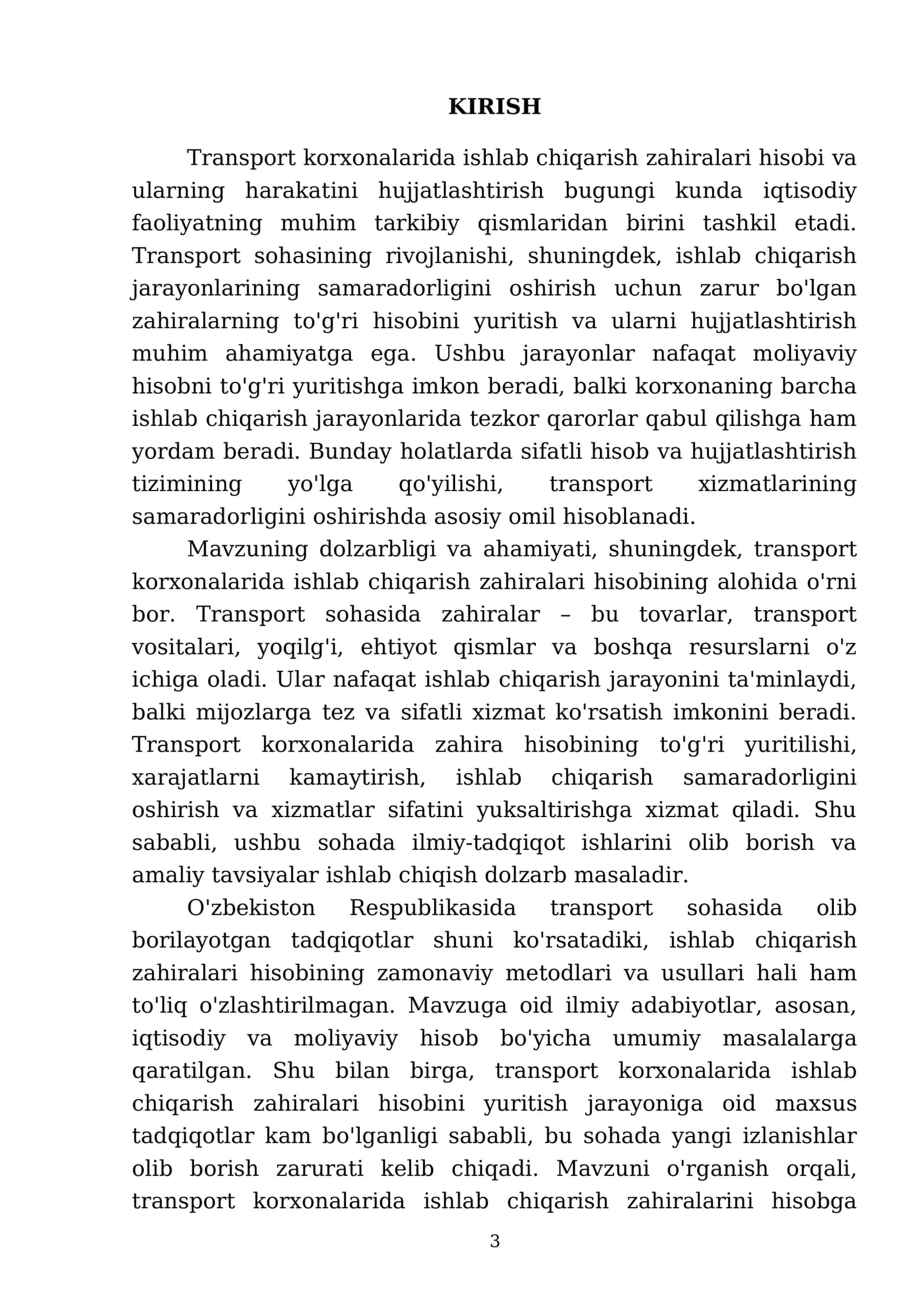 Transport korxonalarida ishlab chiqarish zahiralari hisobi va ular harakatini hujjatlashtirish 3