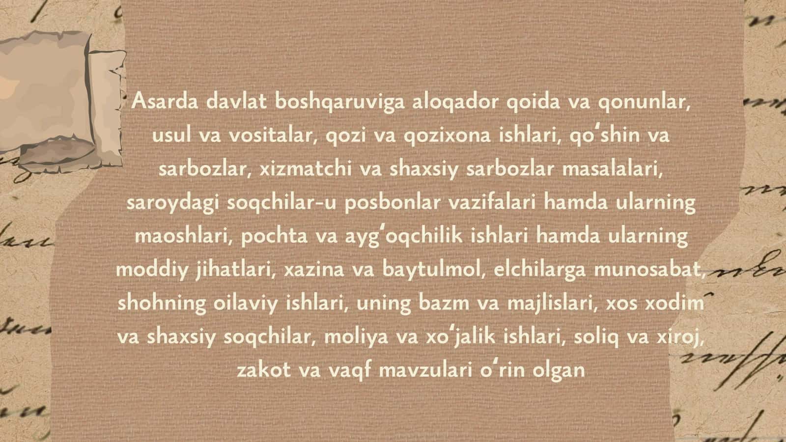 Nizomulmulkning Siyosatnoma asari 3