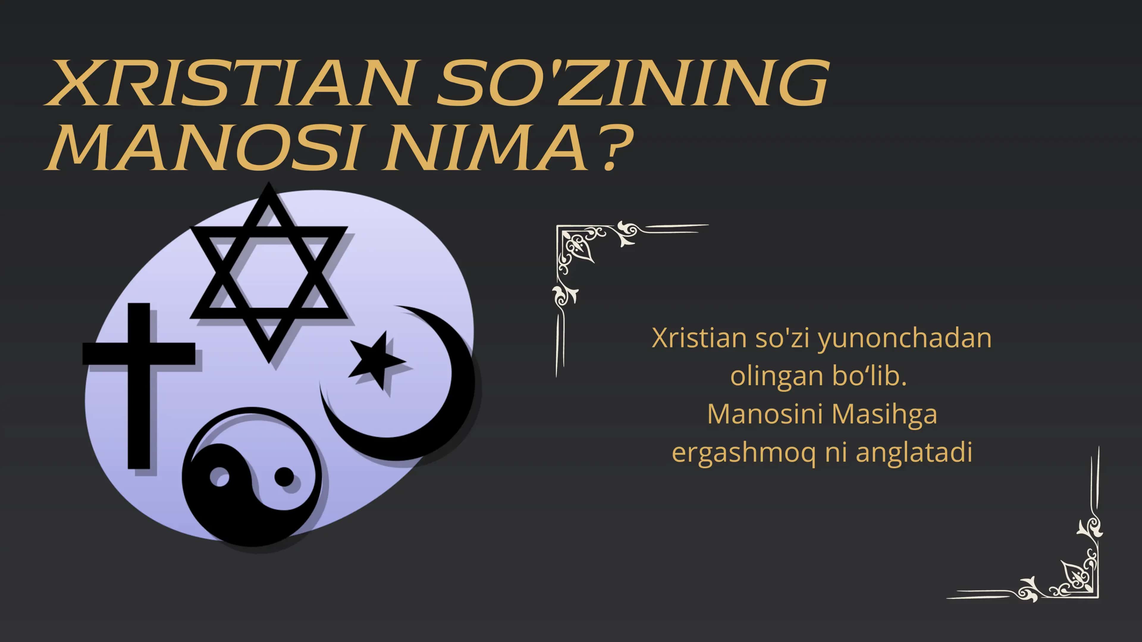 Xristian dini 3