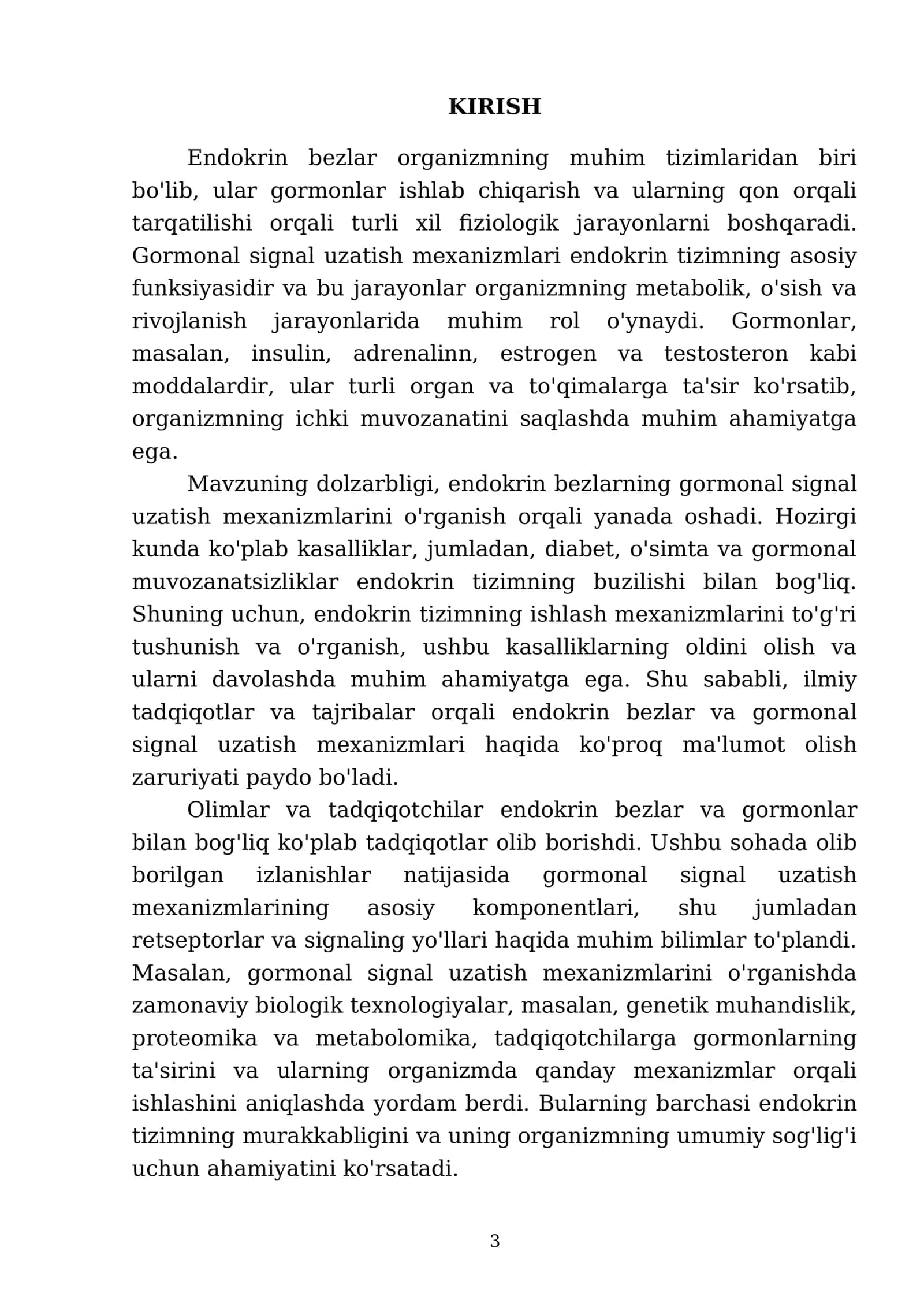 Endokrin bezlarda gormonal signal uzatish mexanizmlari 3
