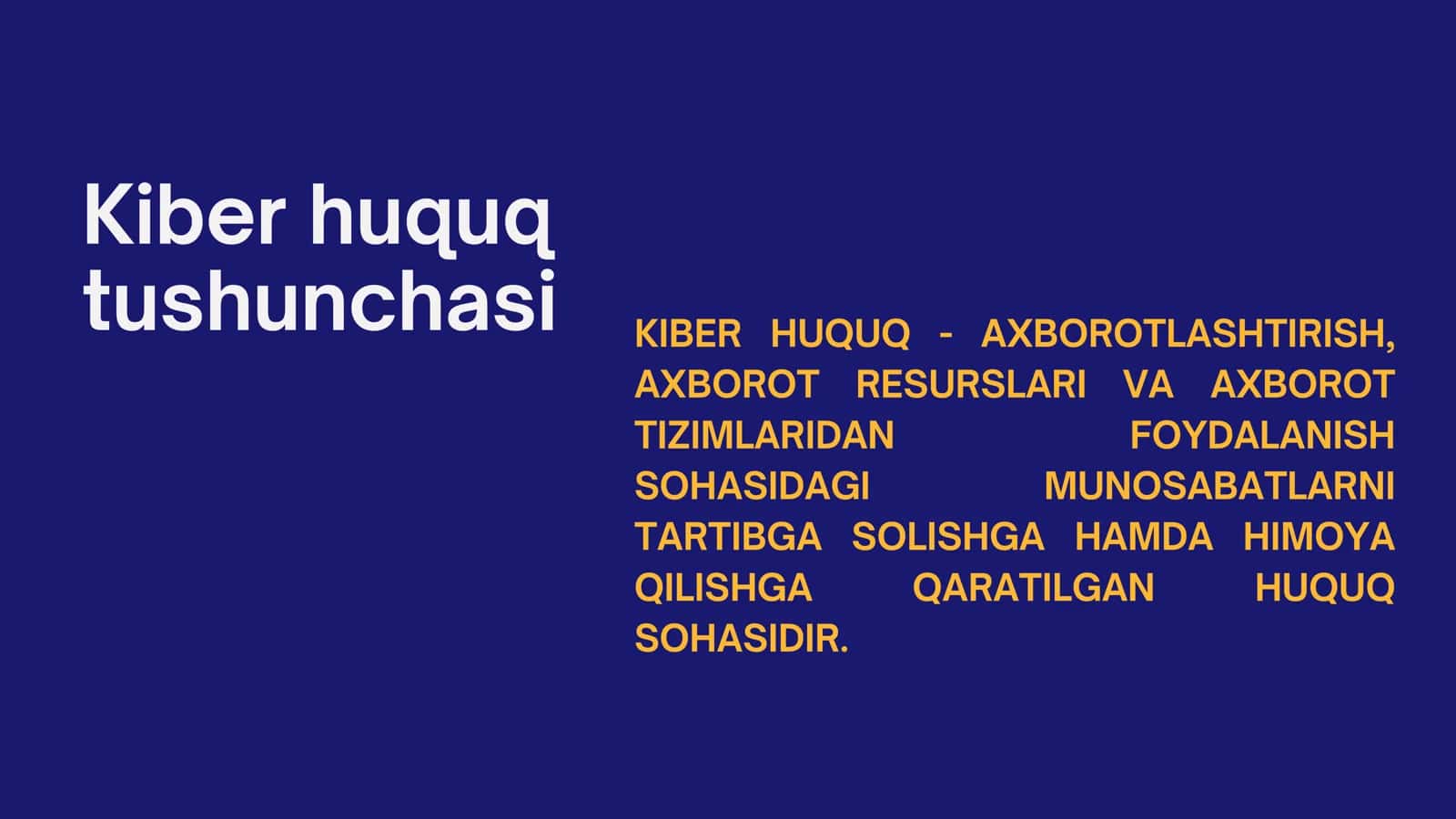 KIBER QONUNCHILIGI VA INTERNET HUQUQI FANIGA KIRISH 3