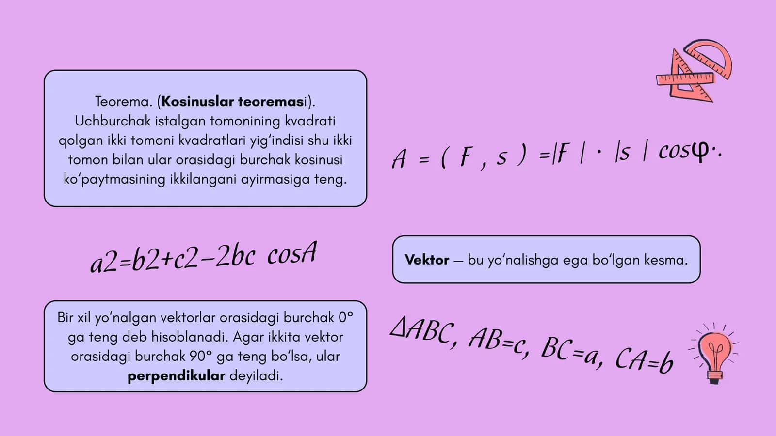 Prezentatsiya. Uchburchaklar mavzusi. 3