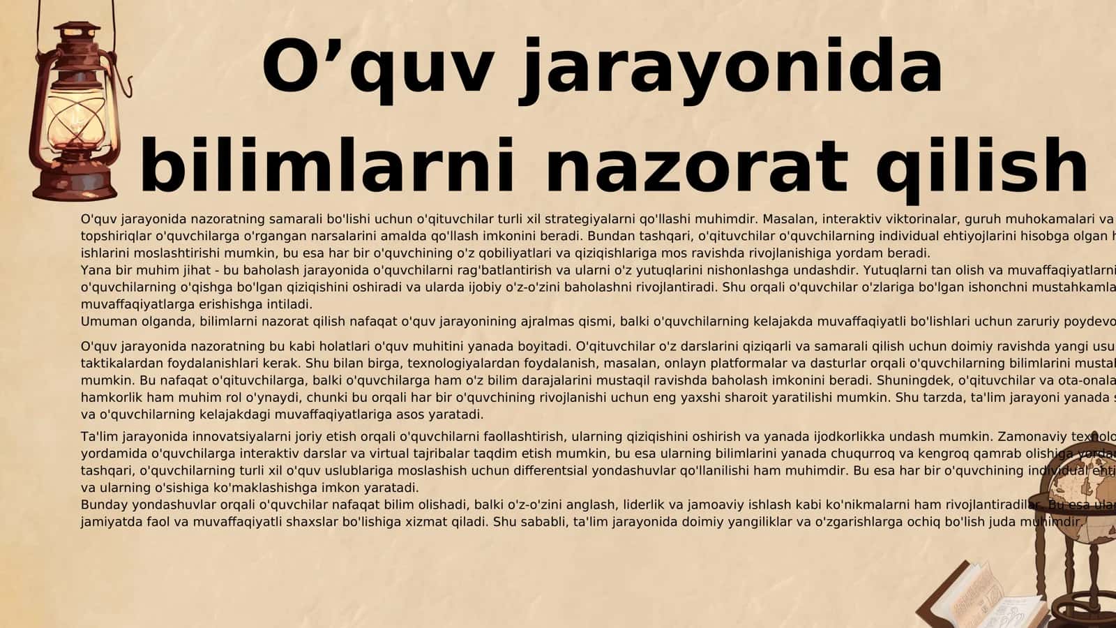 Bilimlarni nazorat qilish 3