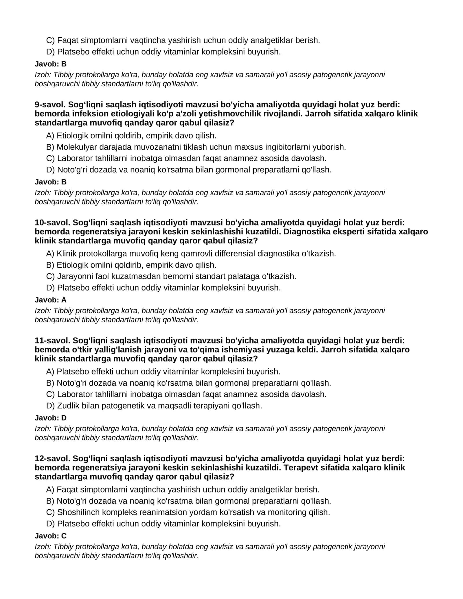SOG‘LIQNI SAQLASH IQTISODIYOTI - 2-QISM 3
