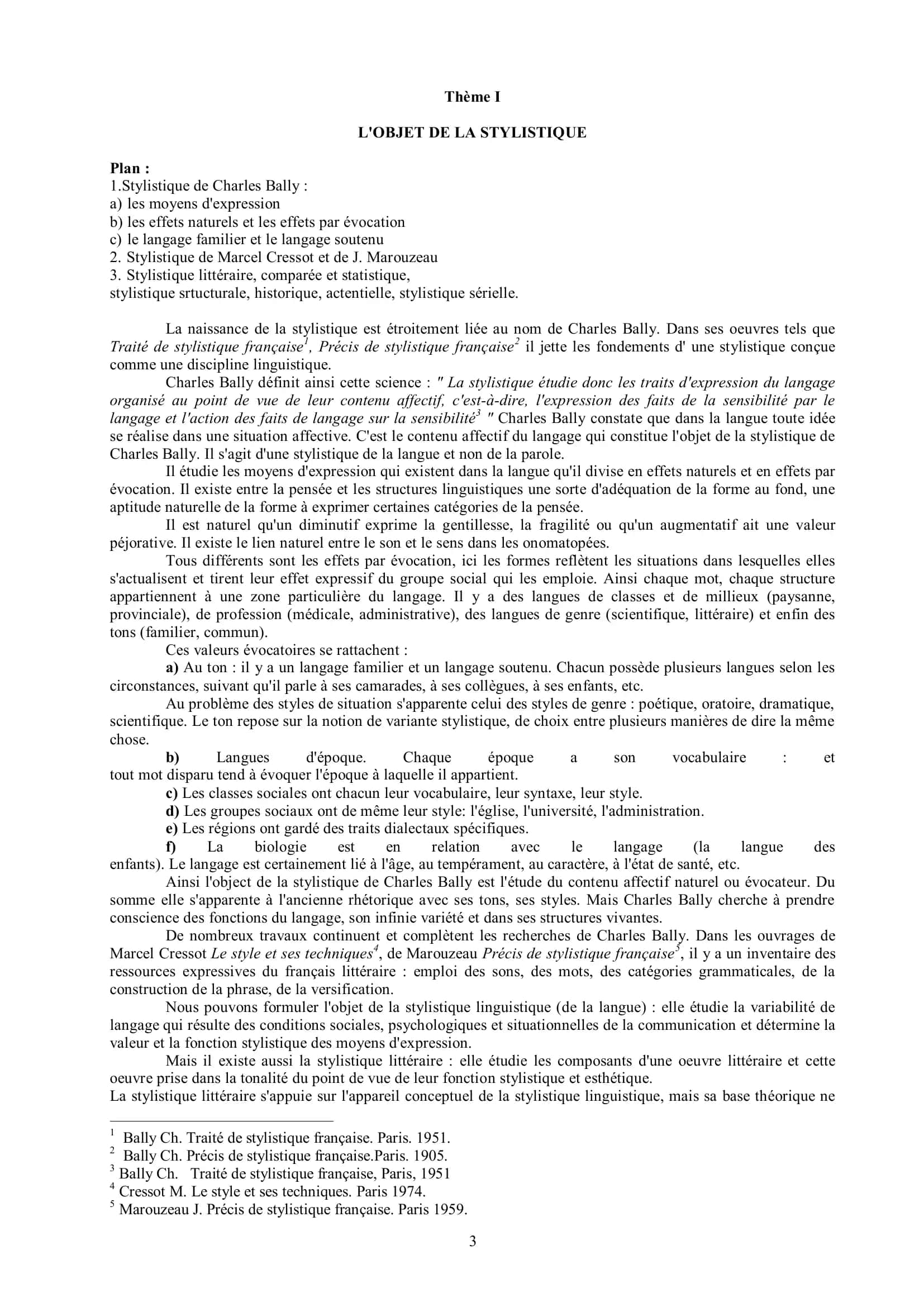 LE STYLE DU LANGAGE 3