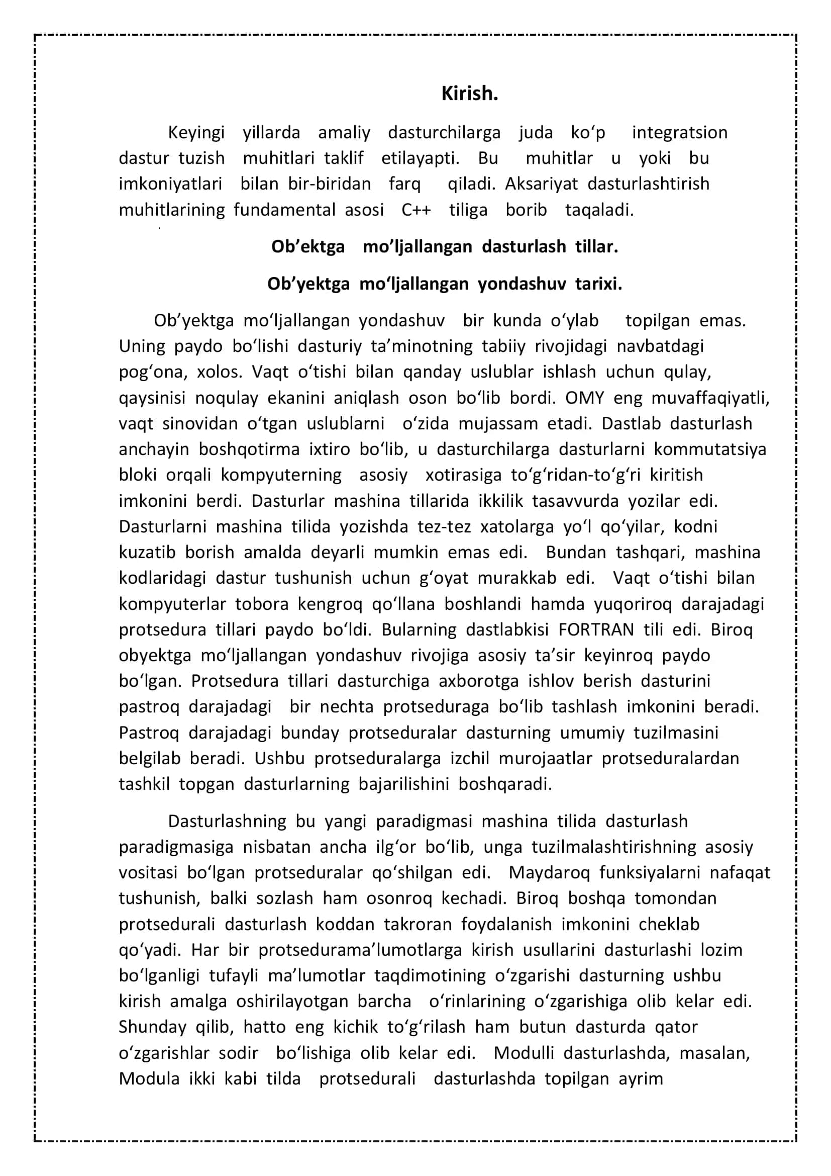 C++ da dasturlash asoslari 3