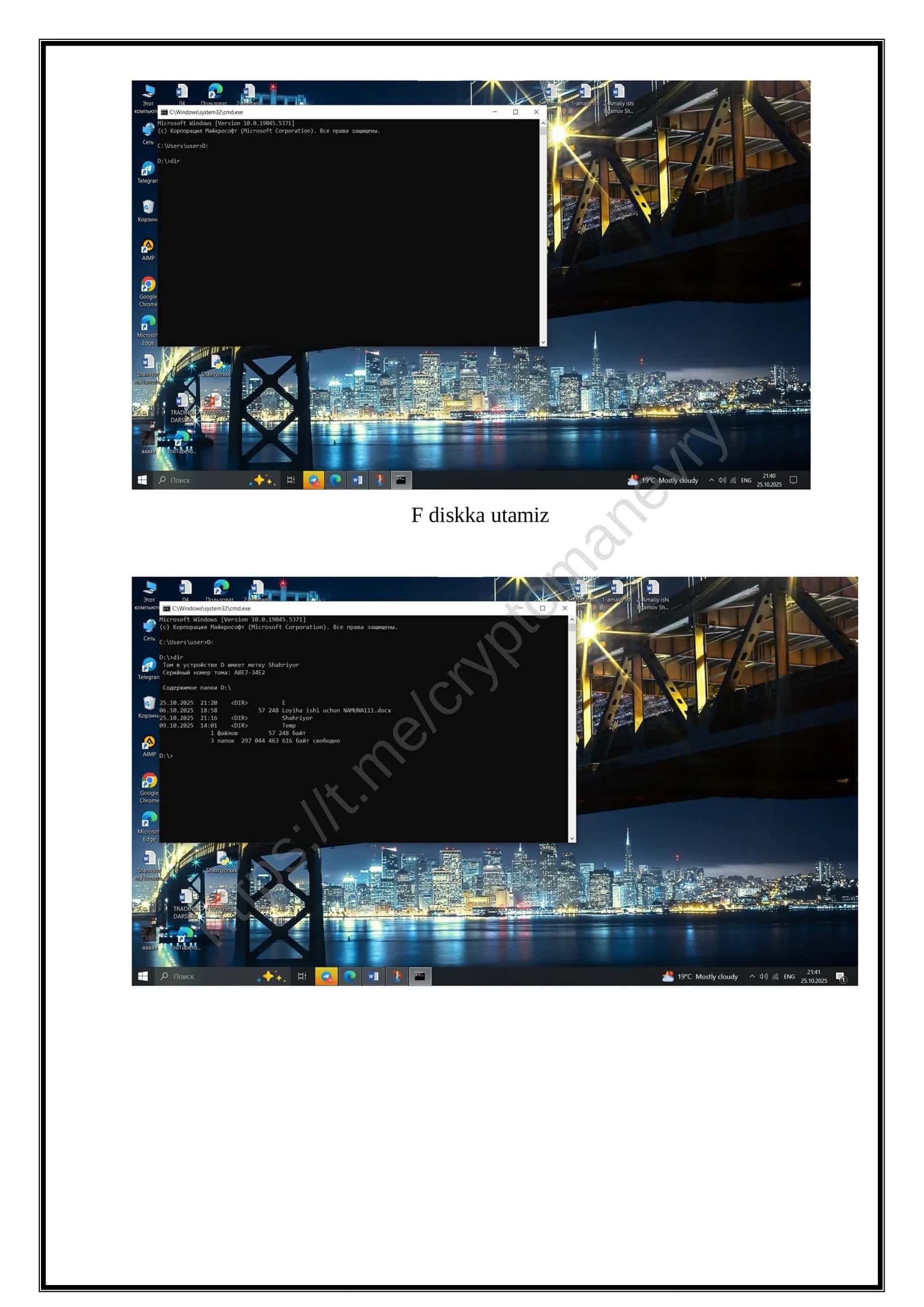 Bujruqlar qatori interpretatori va PowerShell muhitida amaliy mashg'ulotlar 3