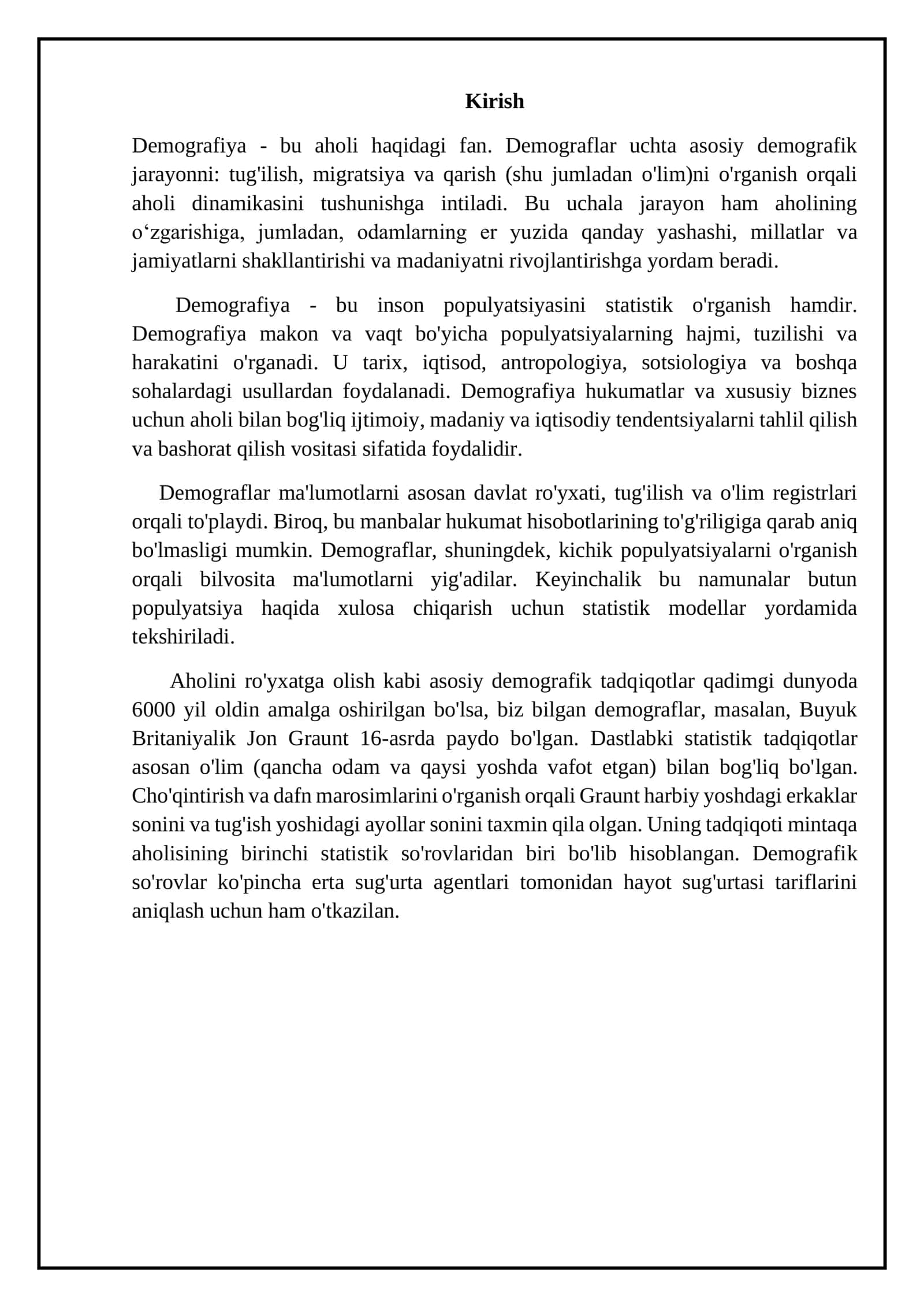 Demografik o‘tish konsepsiyasi 3