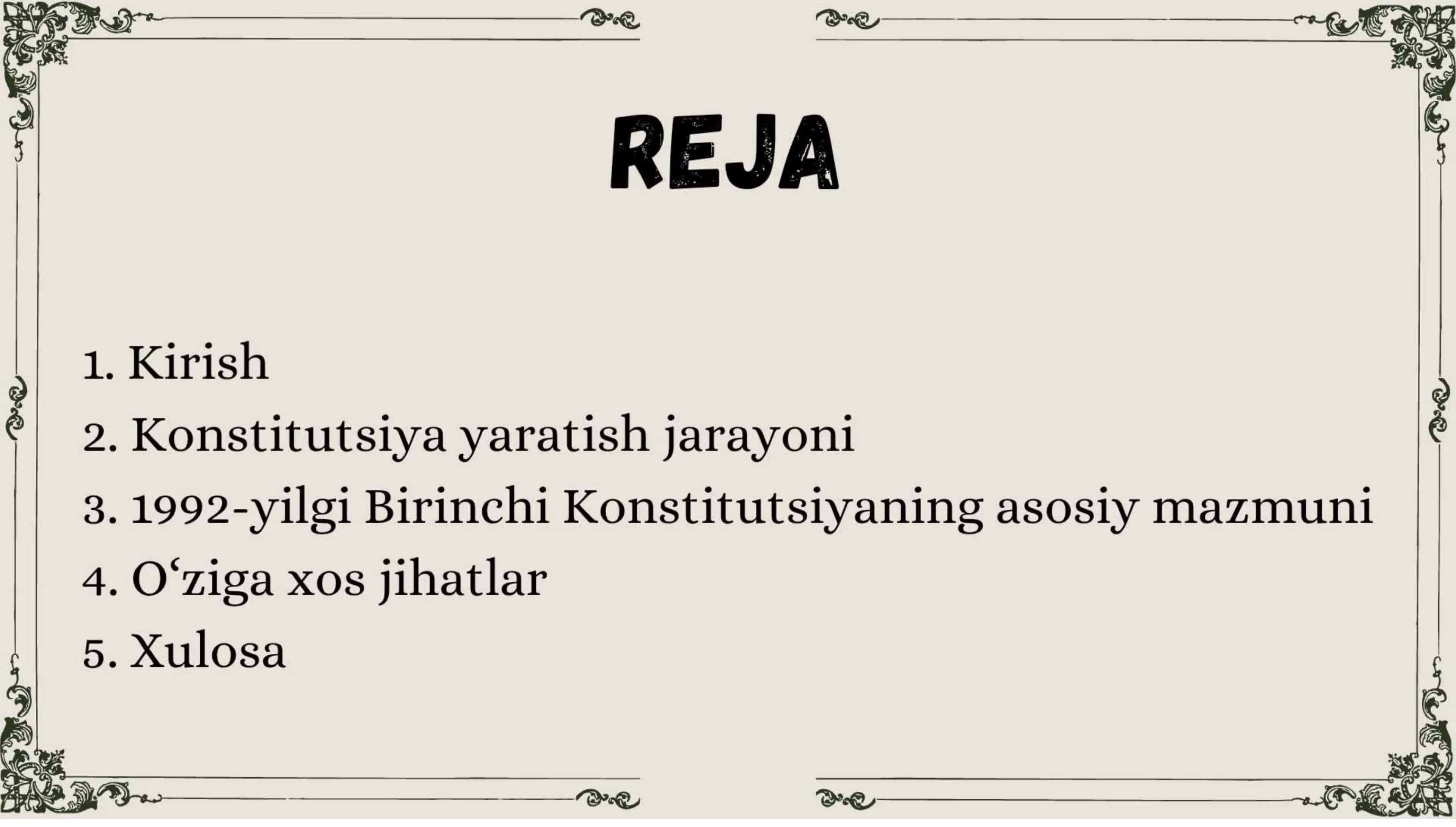 Oʻzbekiston birinchi Konstitutsiyasi va uning oʻziga xos jihatlari 3