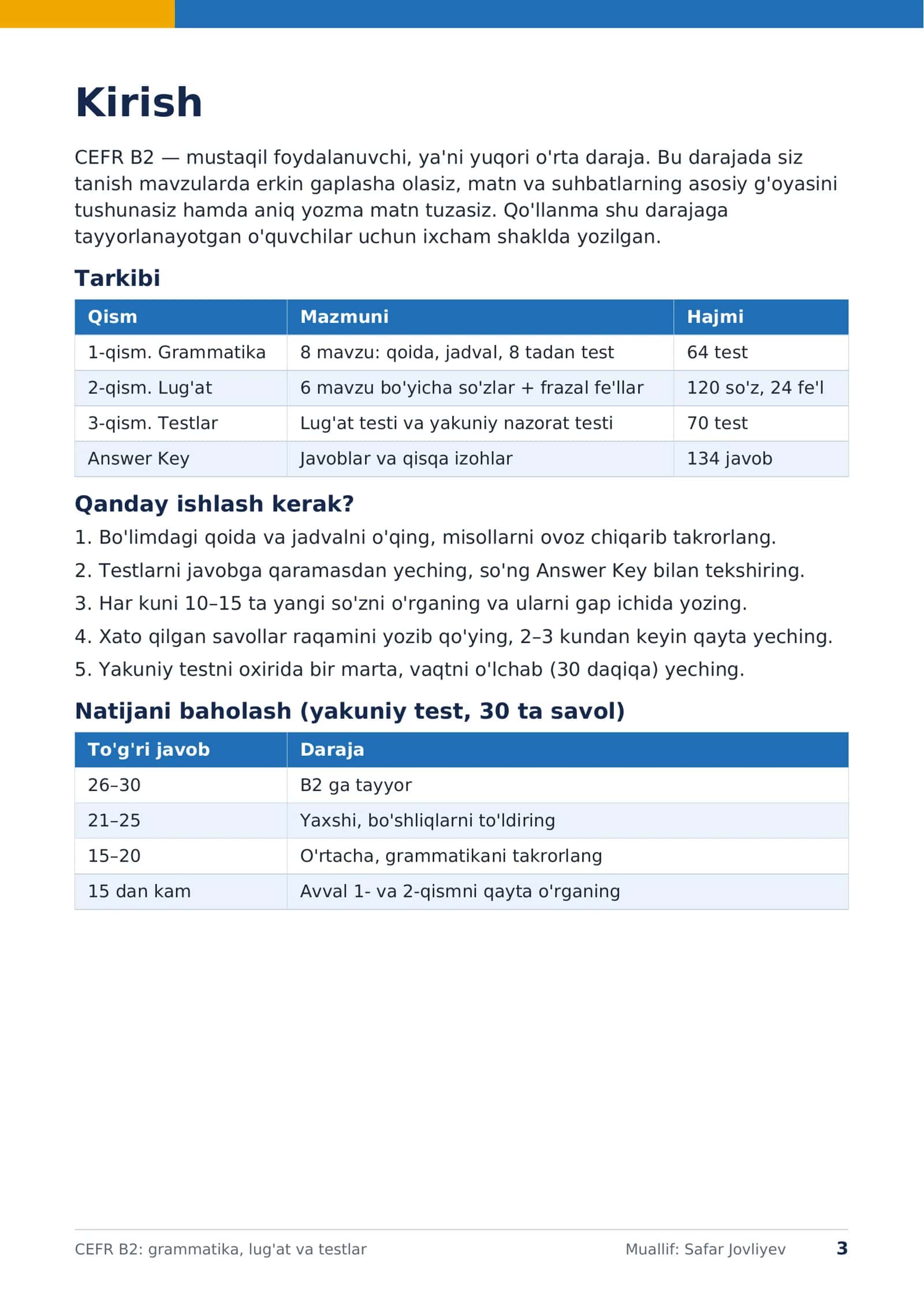 QO'LLANMA CEFR B2 3