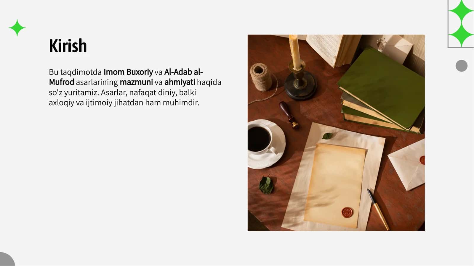 Imom Buxoriy va Al-Adab al-Mufrod: Asarlarning Mazmuni va Ahmiyati 3
