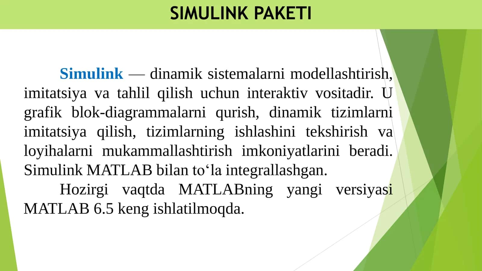 Simulink Paketi 3