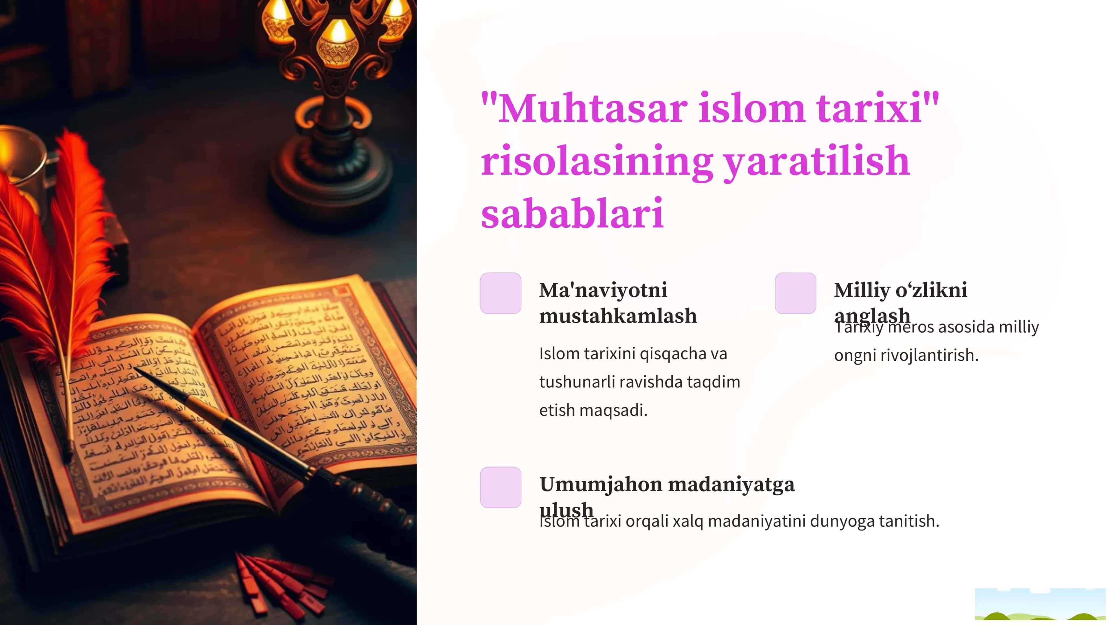 Muhtasar islom tarixi risolasi 3