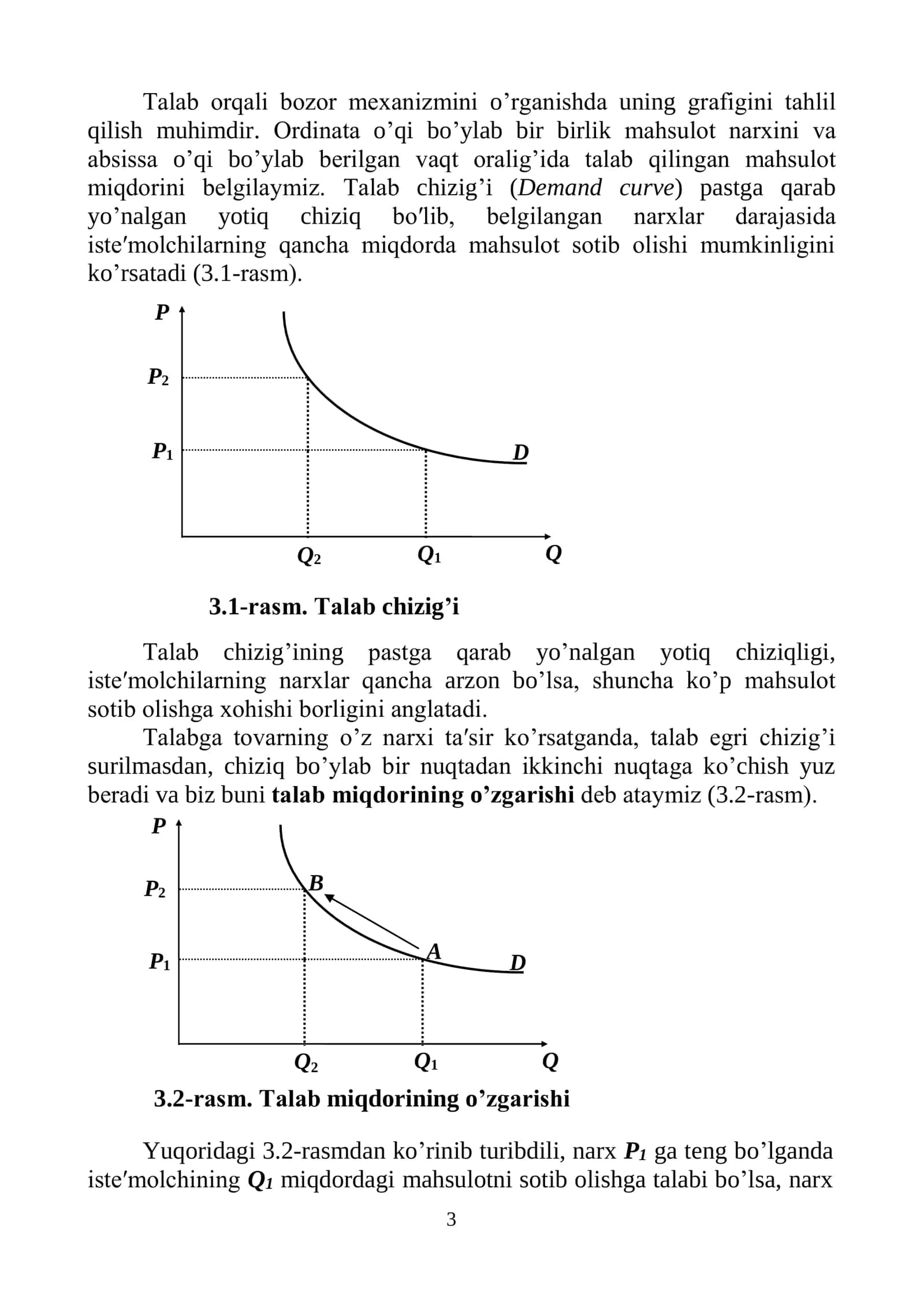 III Bob. TALAB VA TAKLIF TAHLILI ASOSLARI 3