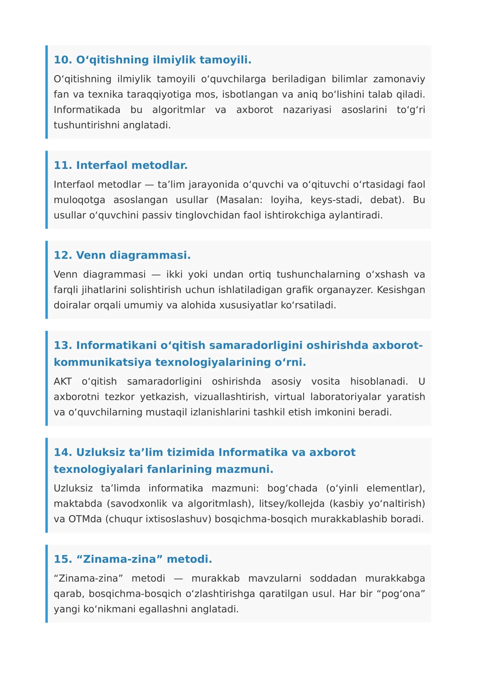 Informatika O'qitish Metodikasi 3