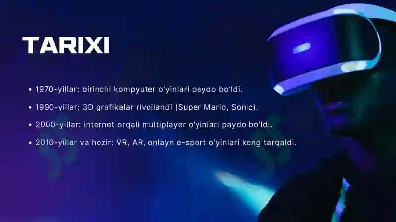VIRTUAL O'YINLAR 3