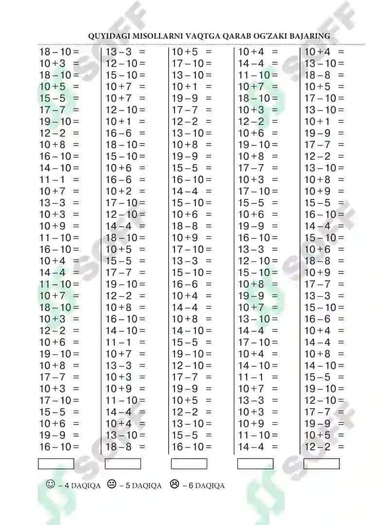 Bolajonlar uchun 1-6 sinf Matematik To‘plami: Geometrik shakllar va qiziqarli mashqlar 3