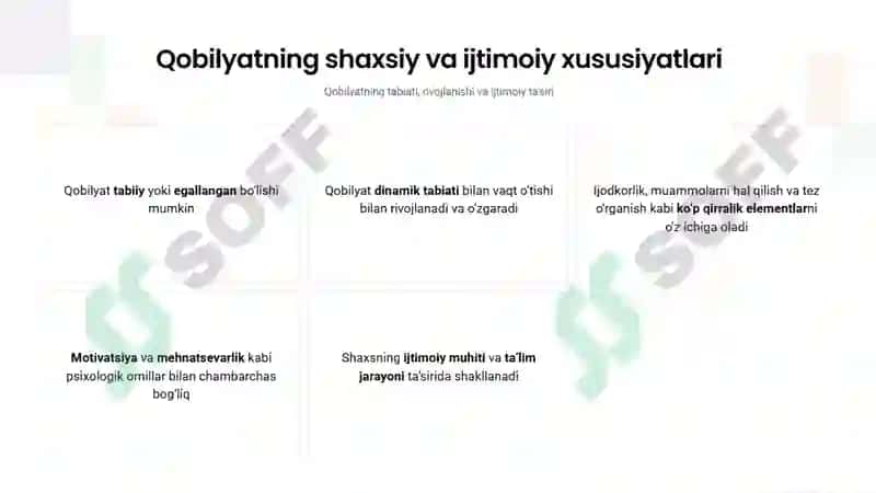 qobiliyat va uning rivojlanishi 3