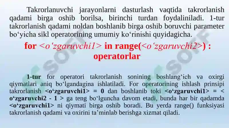 Parametrli sikl operatorlari 3